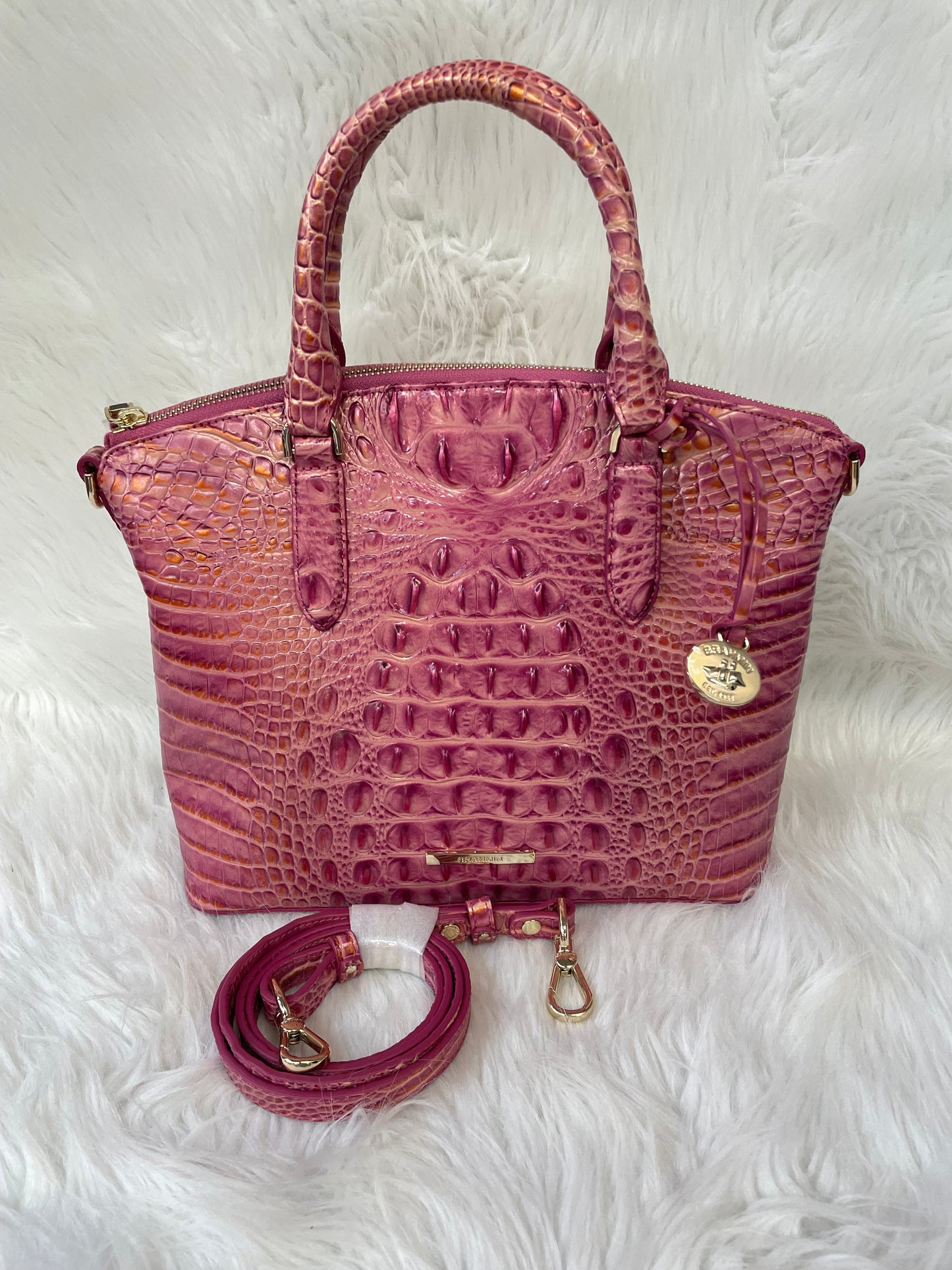 Handbag Designer By Brahmin, Size: Medium