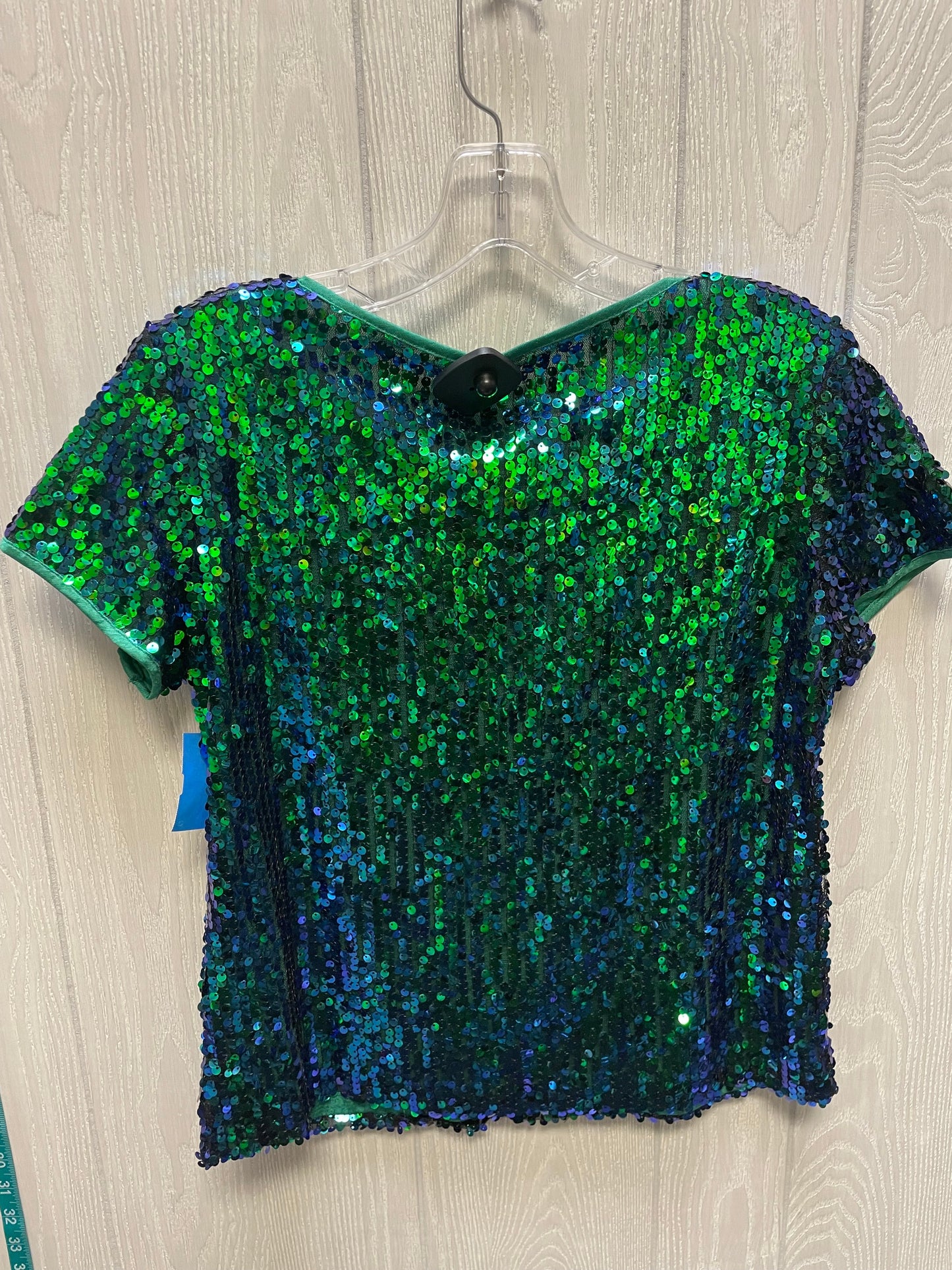 Top Short Sleeve By Clothes Mentor In Blue & Green, Size: S