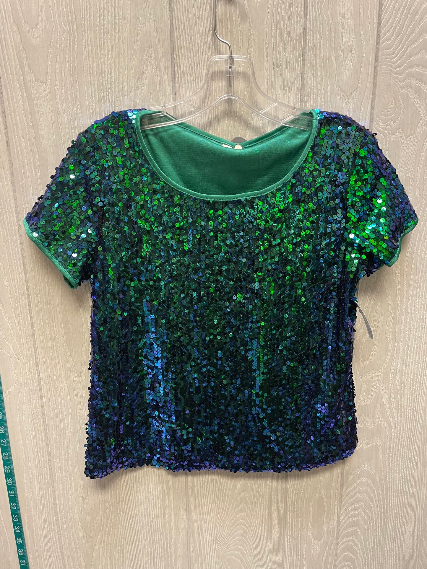 Top Short Sleeve By Clothes Mentor In Blue & Green, Size: S