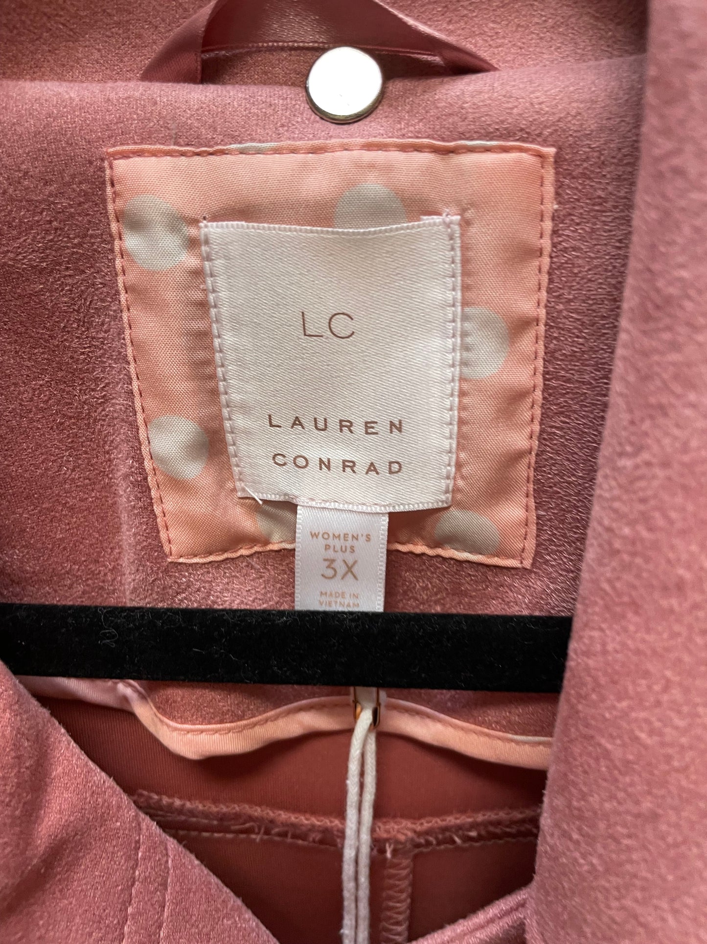 Jacket Moto By Lc Lauren Conrad In Pink, Size: 3x