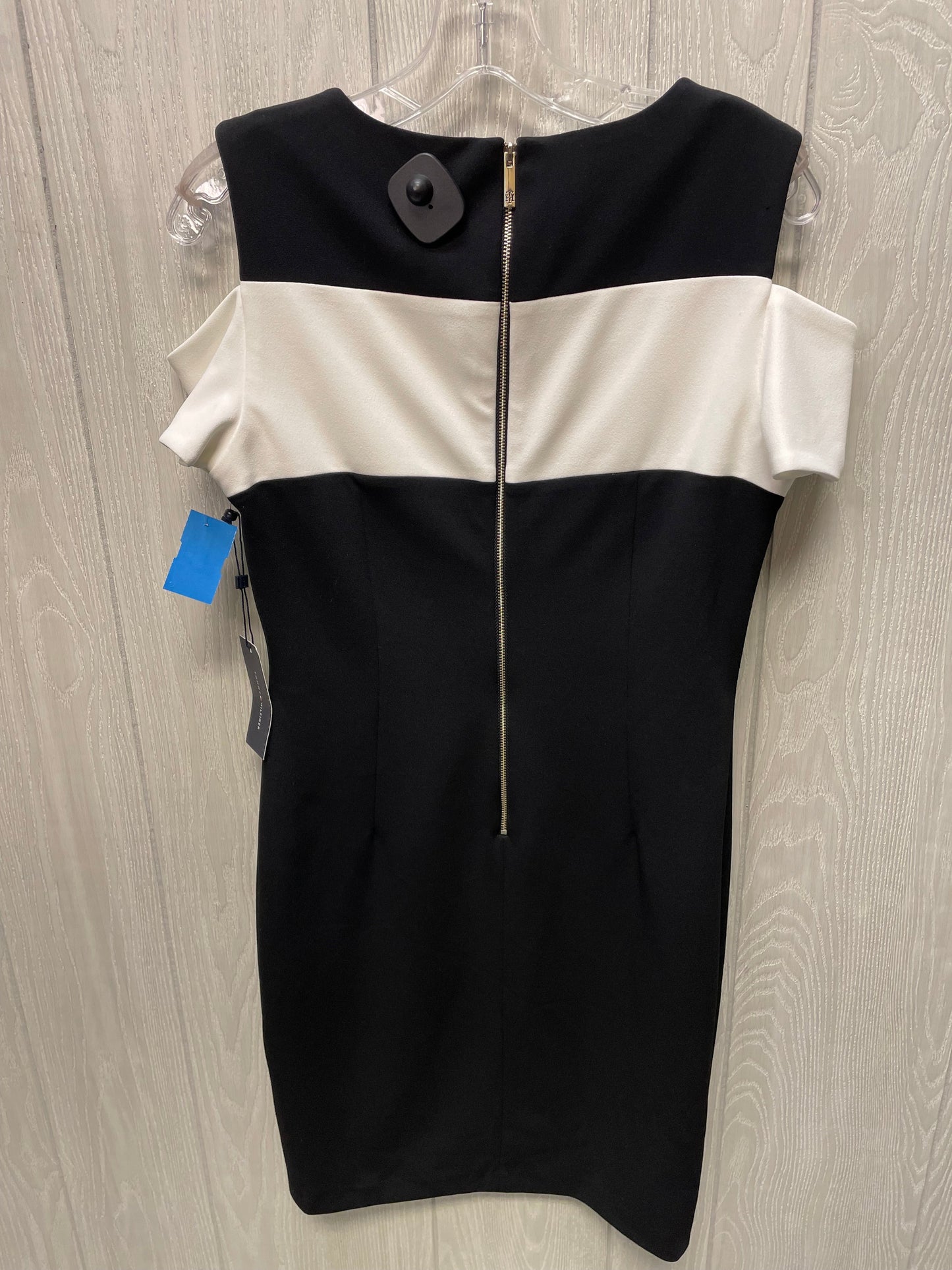 Dress Work By Tommy Hilfiger In Black & White, Size: M