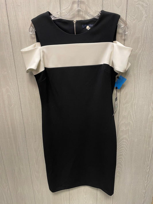 Dress Work By Tommy Hilfiger In Black & White, Size: M