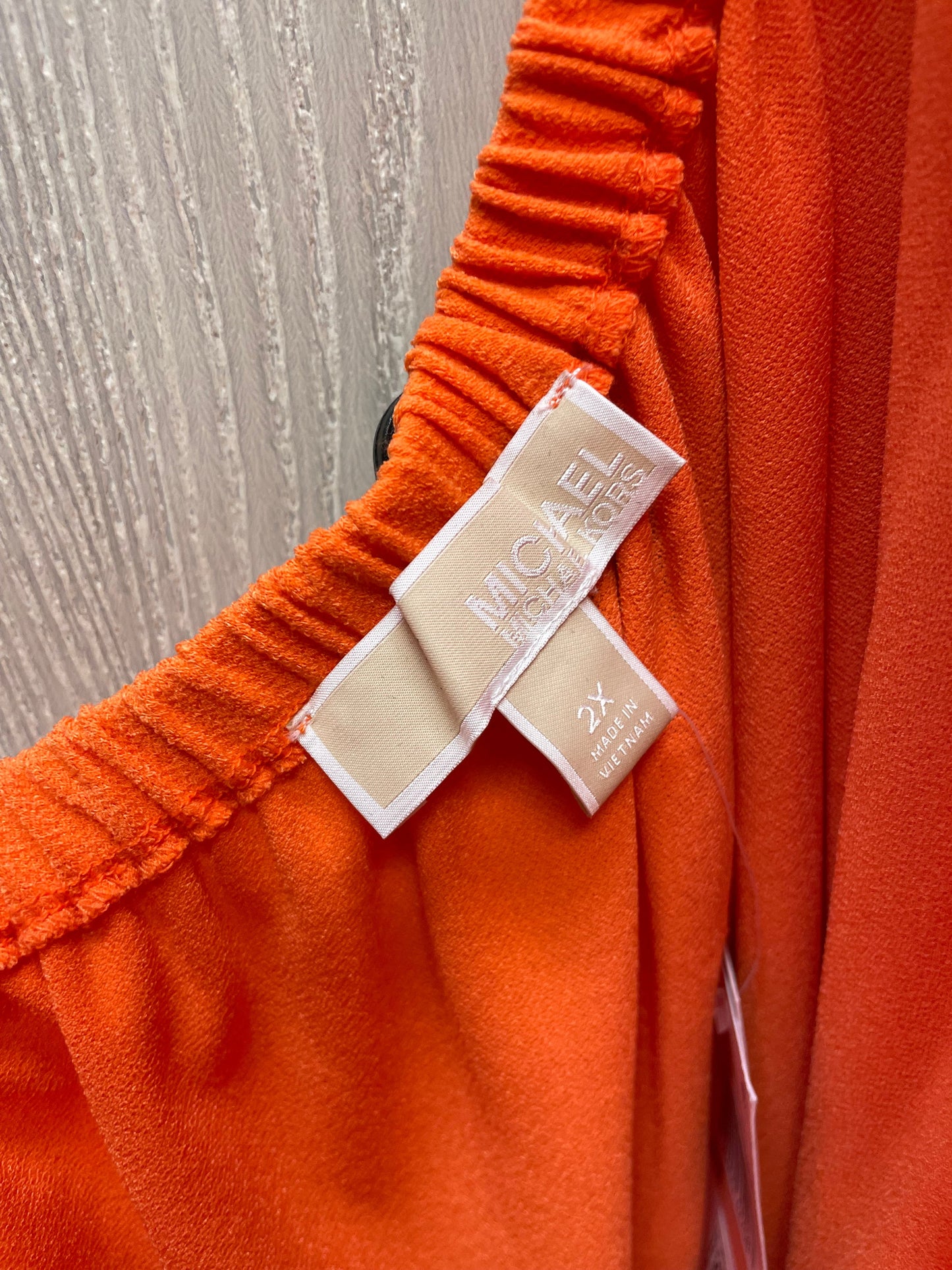 Top Long Sleeve By Michael By Michael Kors In Orange, Size: 2x