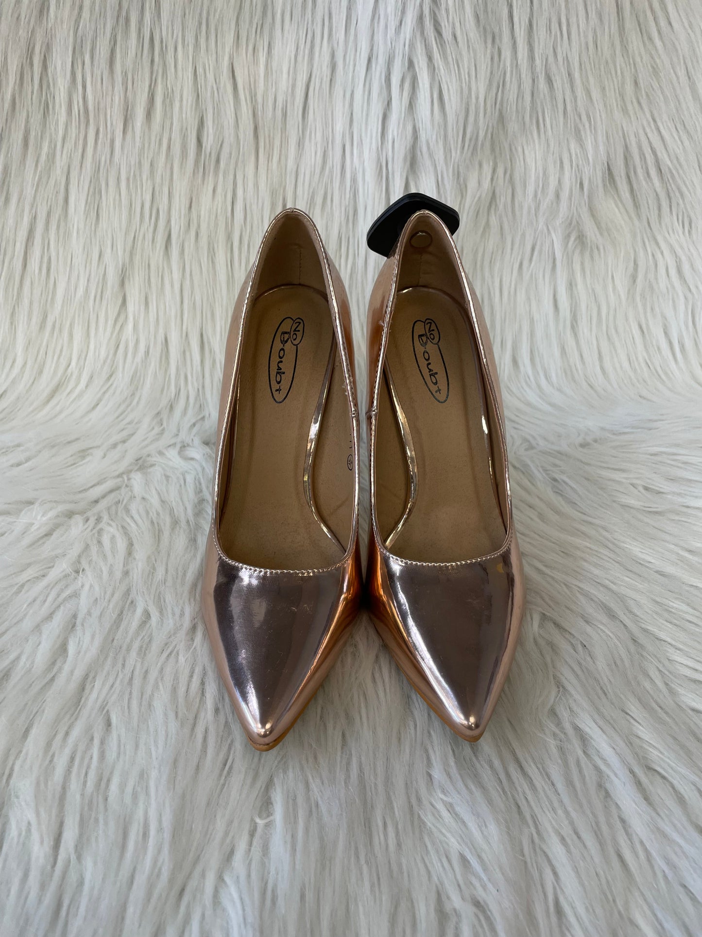 Rose Gold Shoes Heels Stiletto Clothes Mentor, Size 6.5