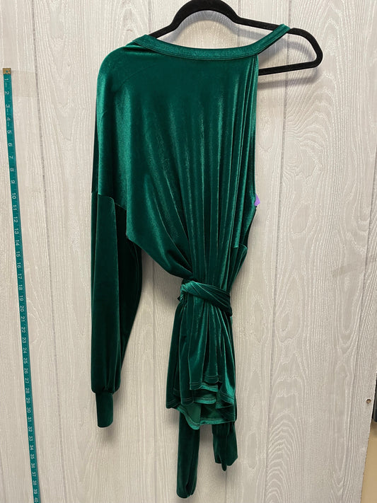 Top Long Sleeve By Fashion Nova In Green, Size: 2x