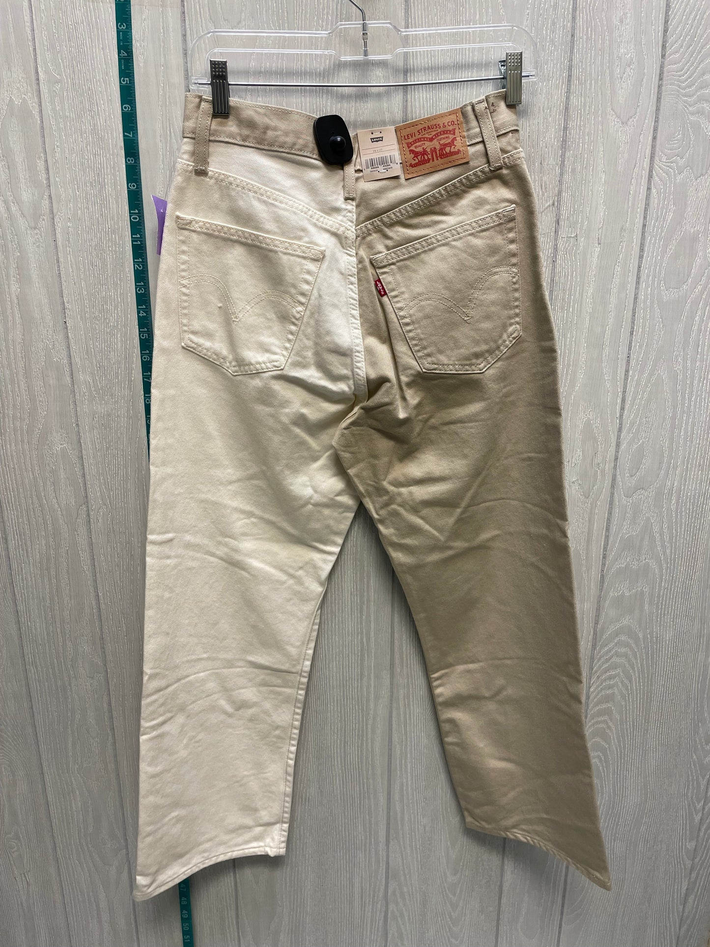 Tan Jeans Straight Levis, Size 6
