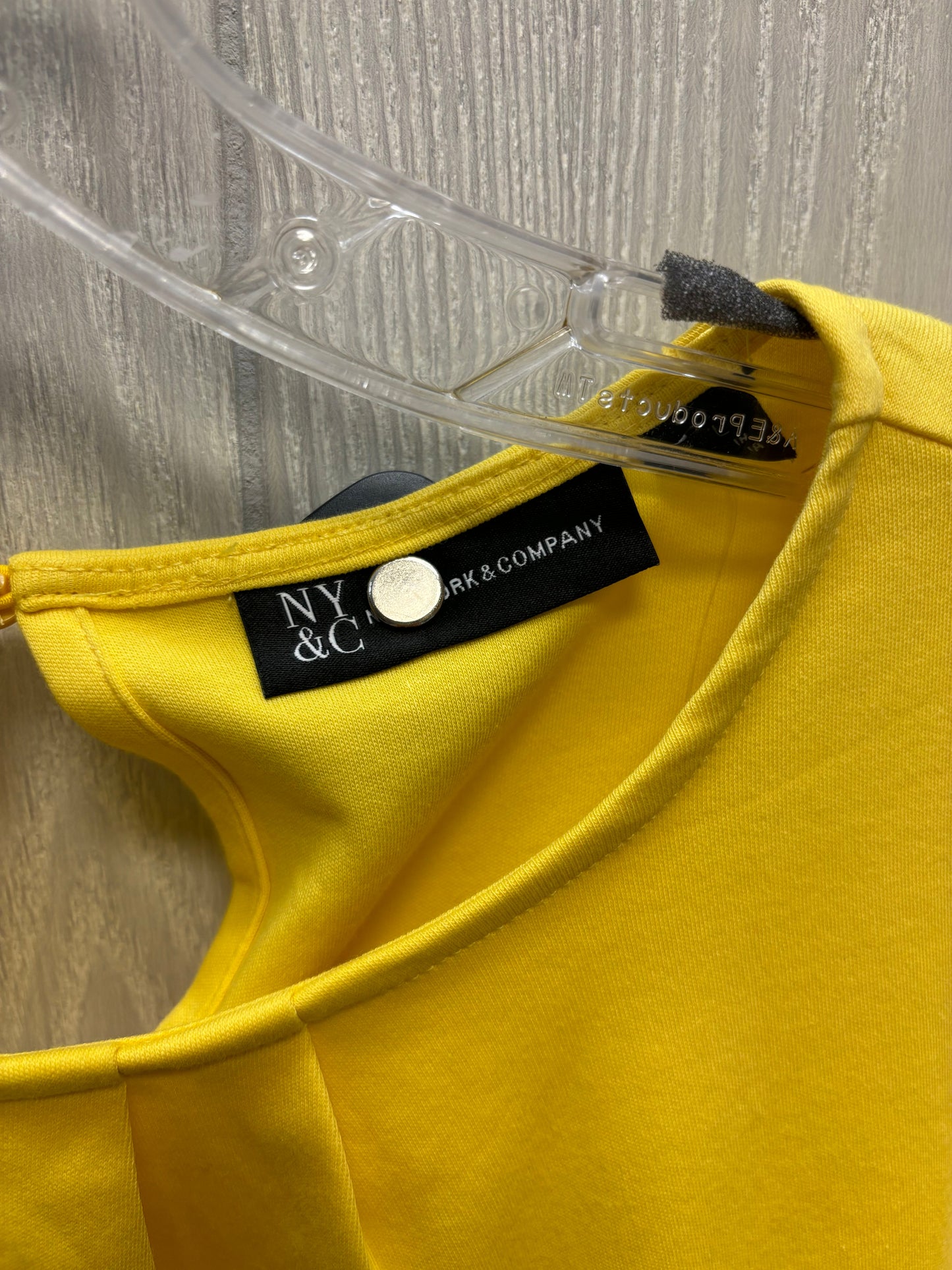 Yellow Dress Casual Short New York And Co, Size 1x
