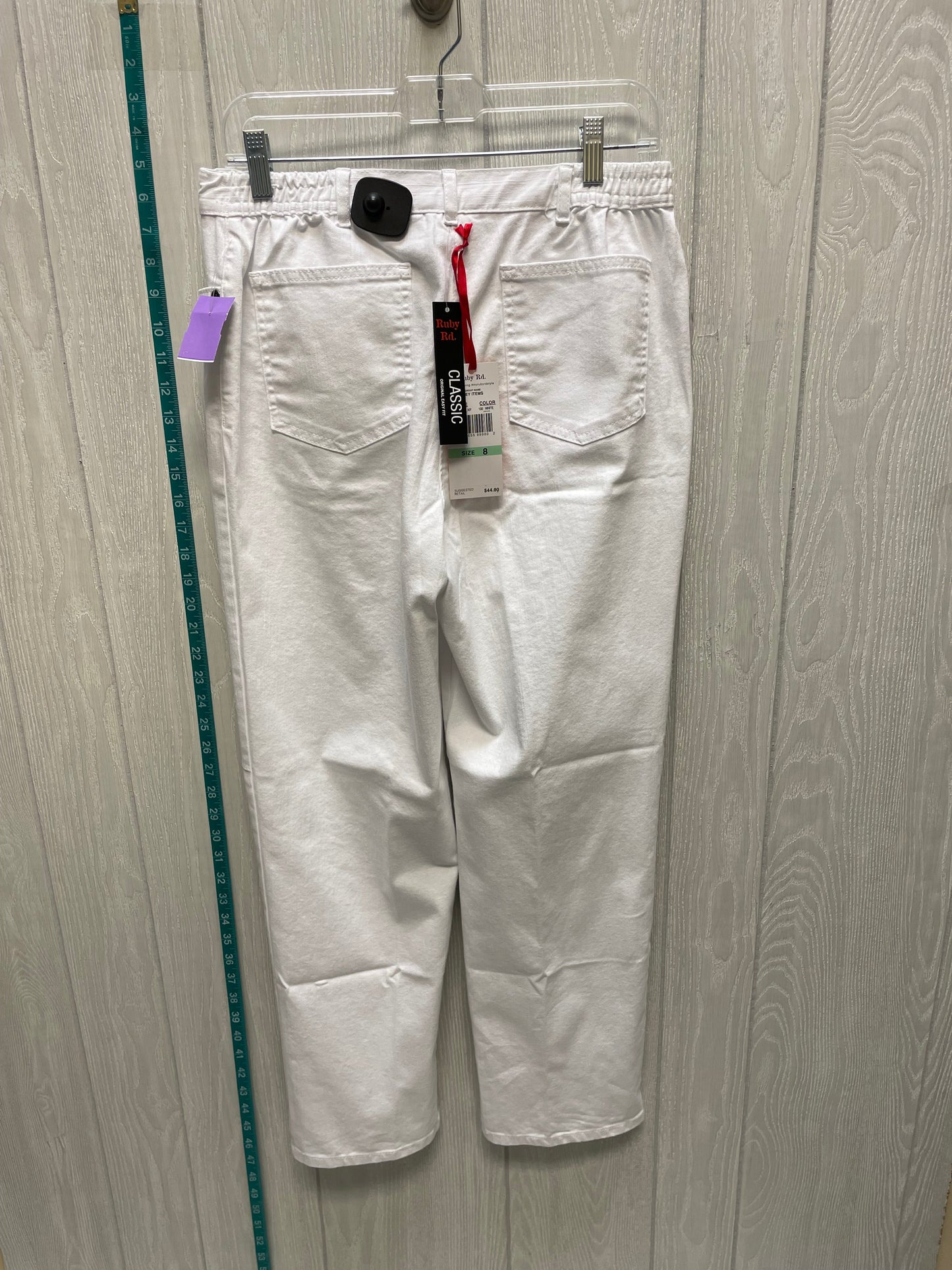 White Jeans Straight Ruby Rd, Size 8