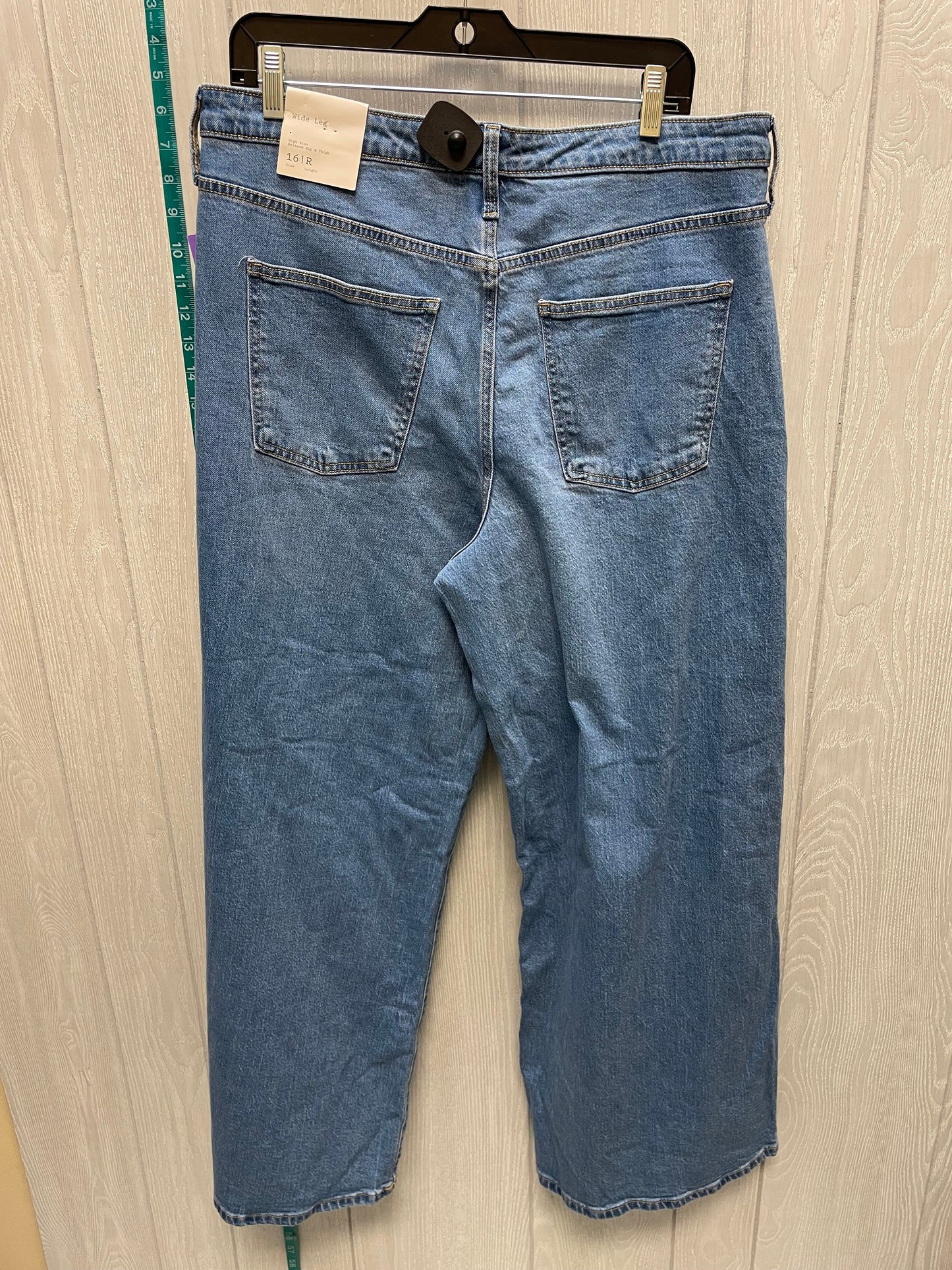 Blue Denim Jeans Wide Leg A New Day, Size 16