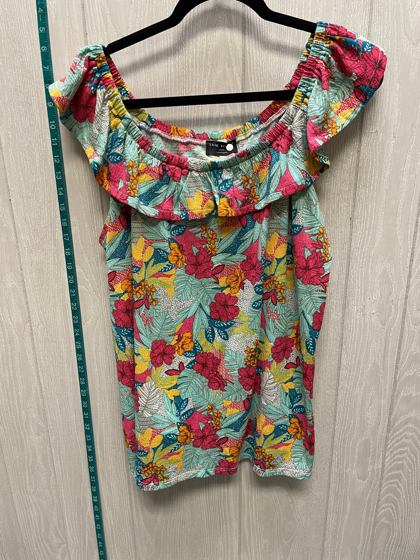 Floral Print Top Sleeveless Lane Bryant, Size 3x