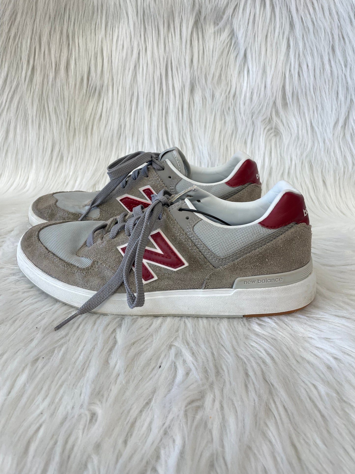 Grey & Red Shoes Sneakers New Balance, Size 9.5