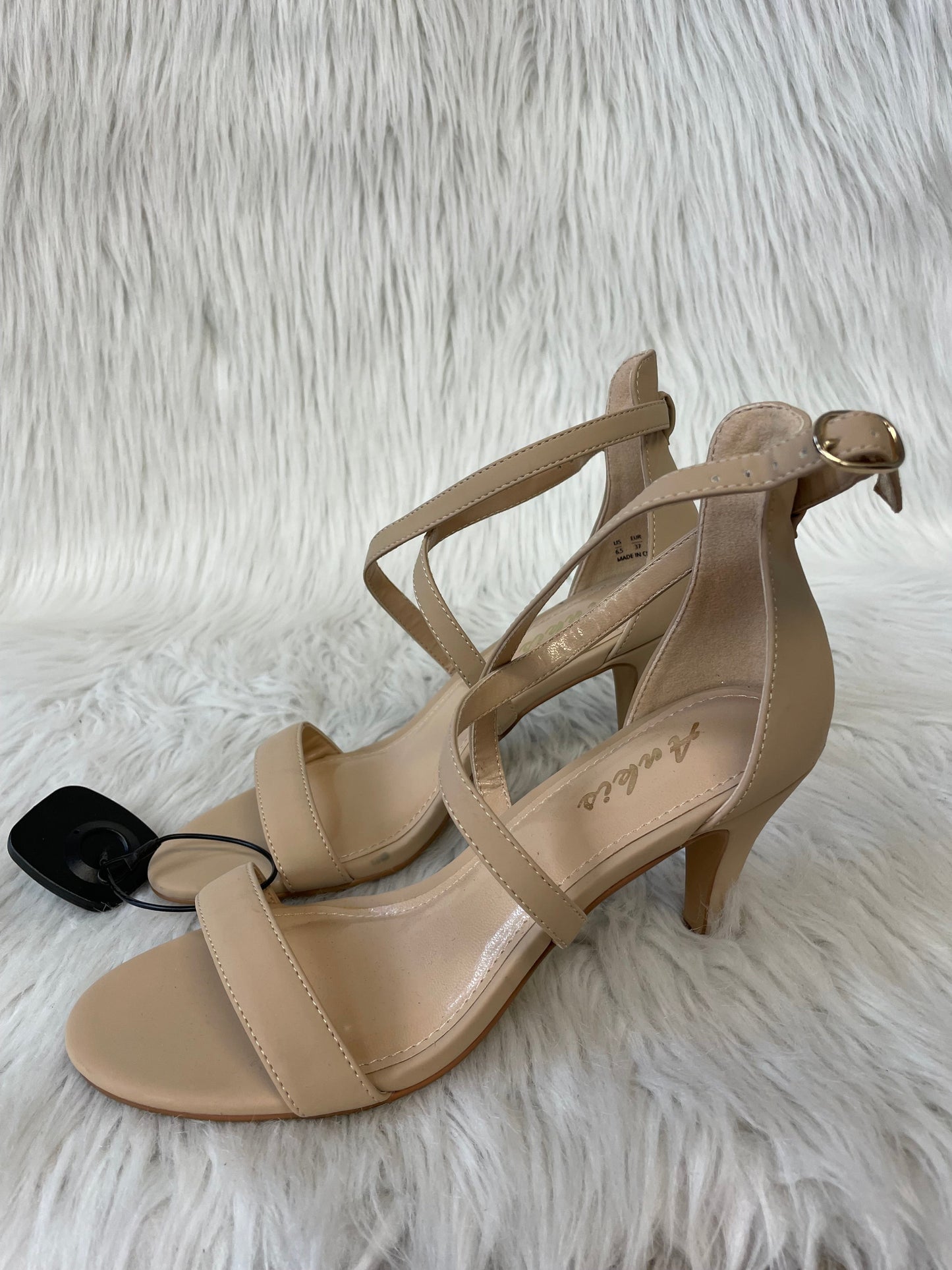 Sandals Heels Stiletto By Cmf In Tan, Size: 6.5