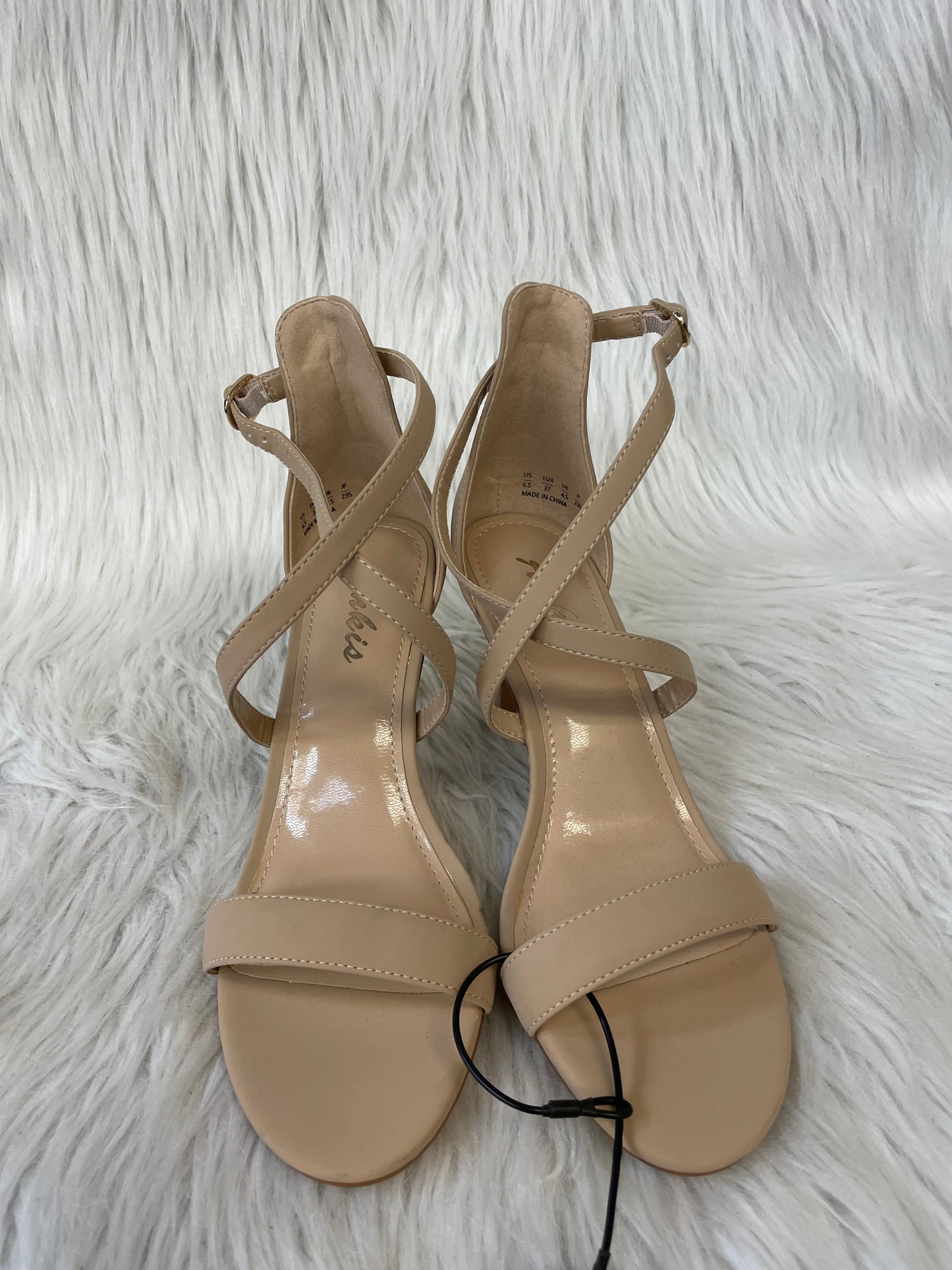 Sandals Heels Stiletto By Cmf In Tan, Size: 6.5