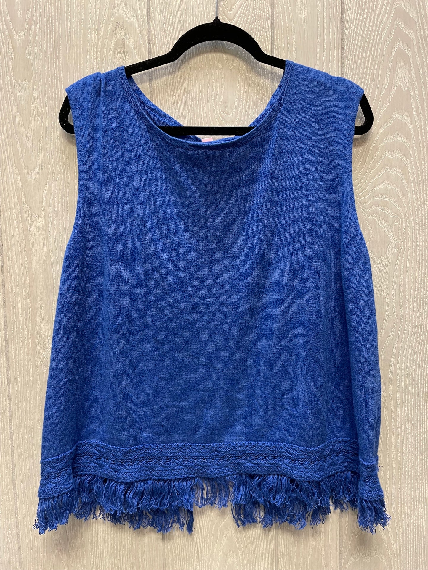 Top Sleeveless By Lilly Pulitzer In Blue, Size: Xl