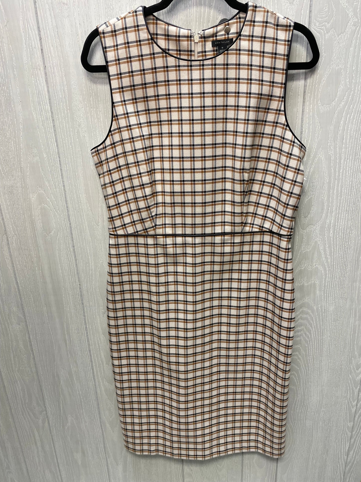 Dress Work By Ann Taylor In Plaid Pattern, Size: M