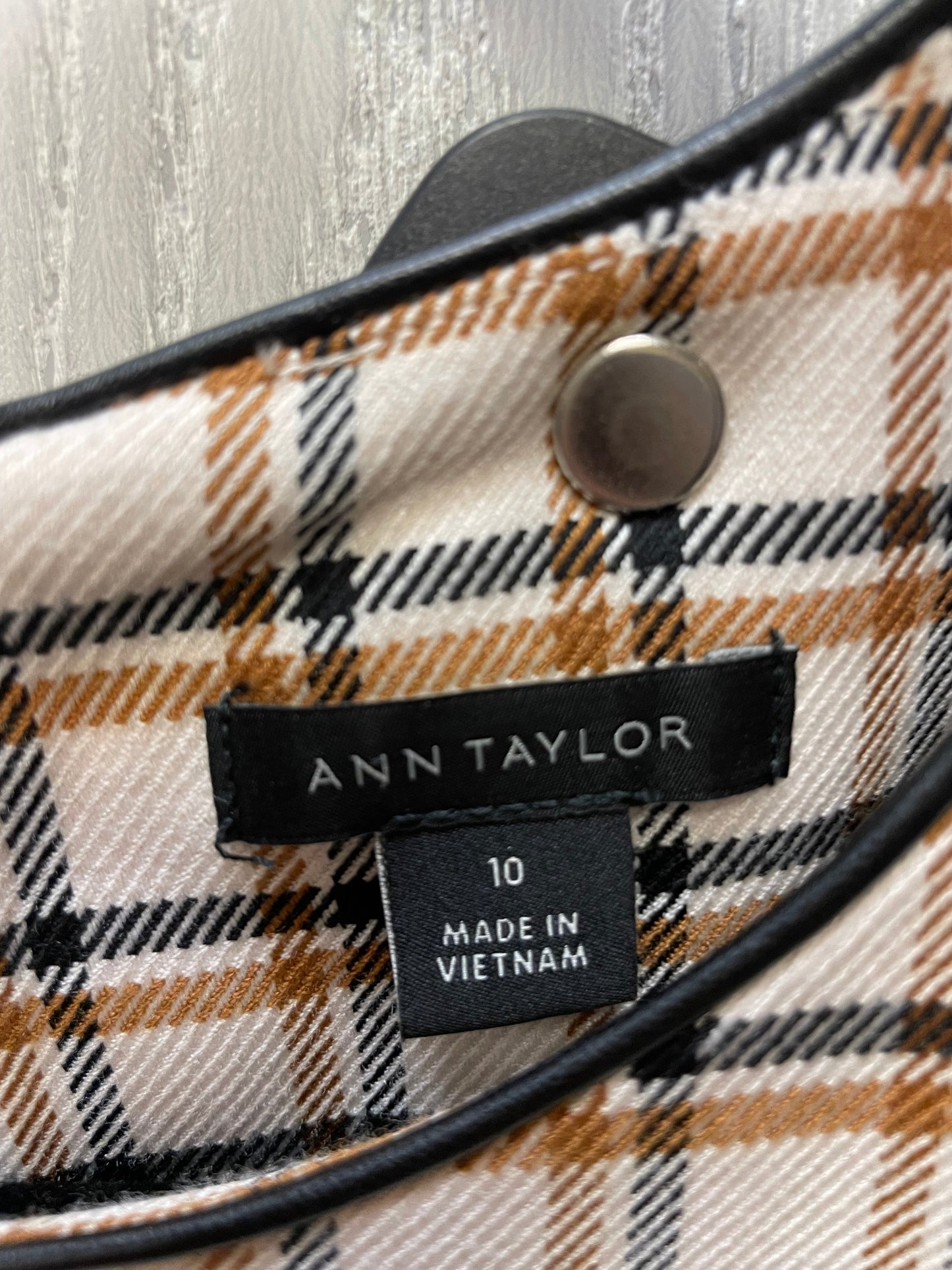 Dress Work By Ann Taylor In Plaid Pattern, Size: M