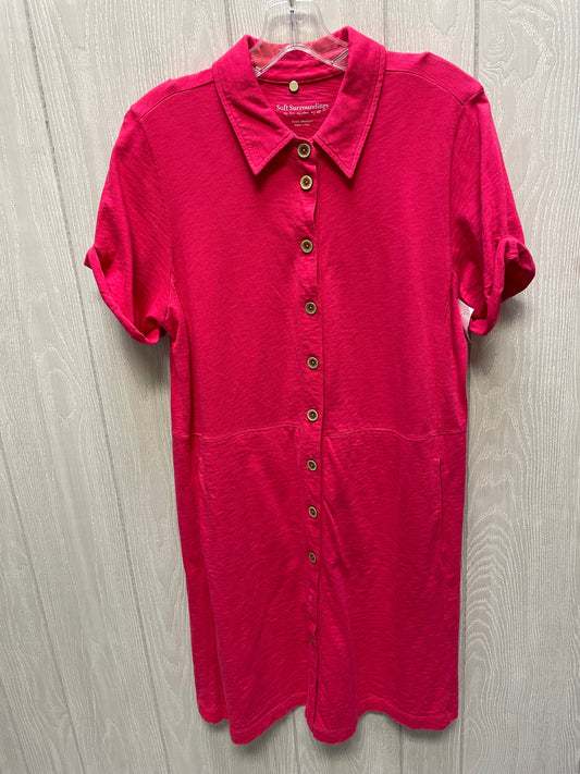 Dress Casual Short By Soft Surroundings In Pink, Size: M