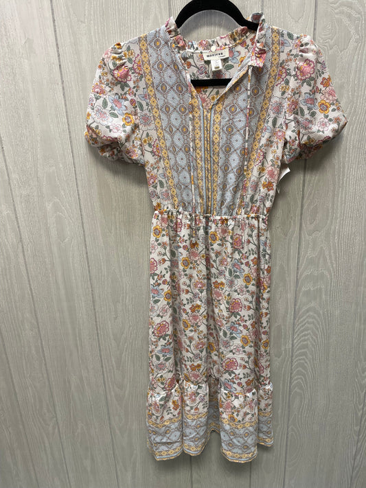 Dress Casual Short By Monteau In Floral Print, Size: Xs