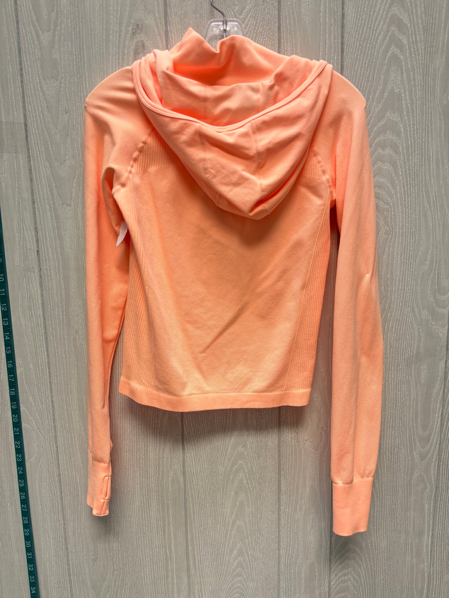 Athletic Jacket By Dkny In Orange, Size: S