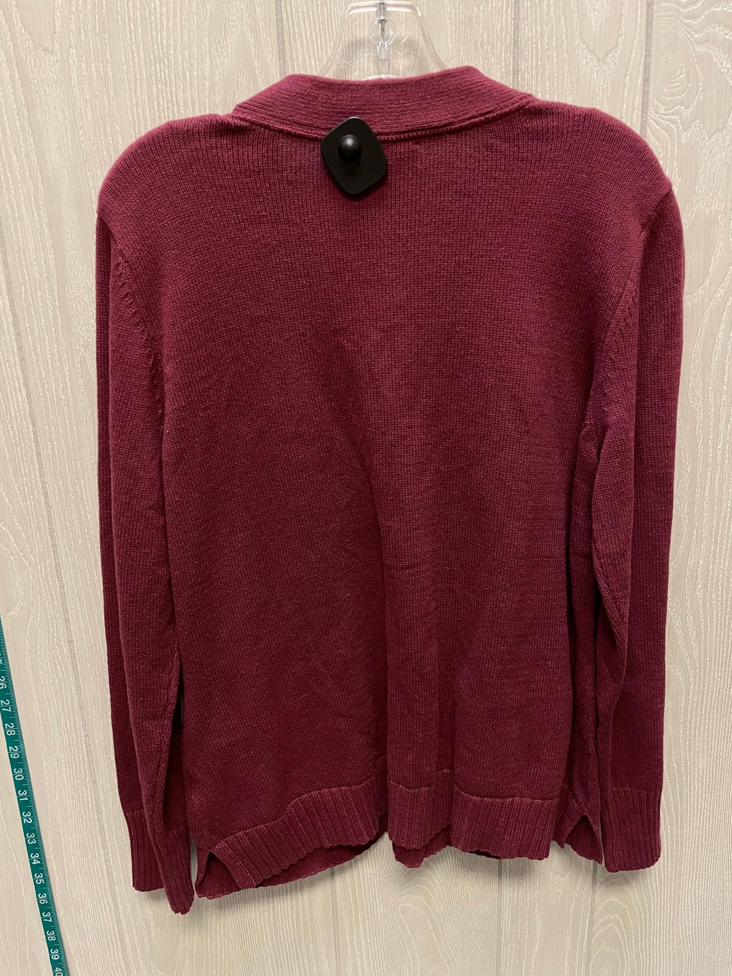 Cardigan By Isaac Mizrahi In Red, Size: L