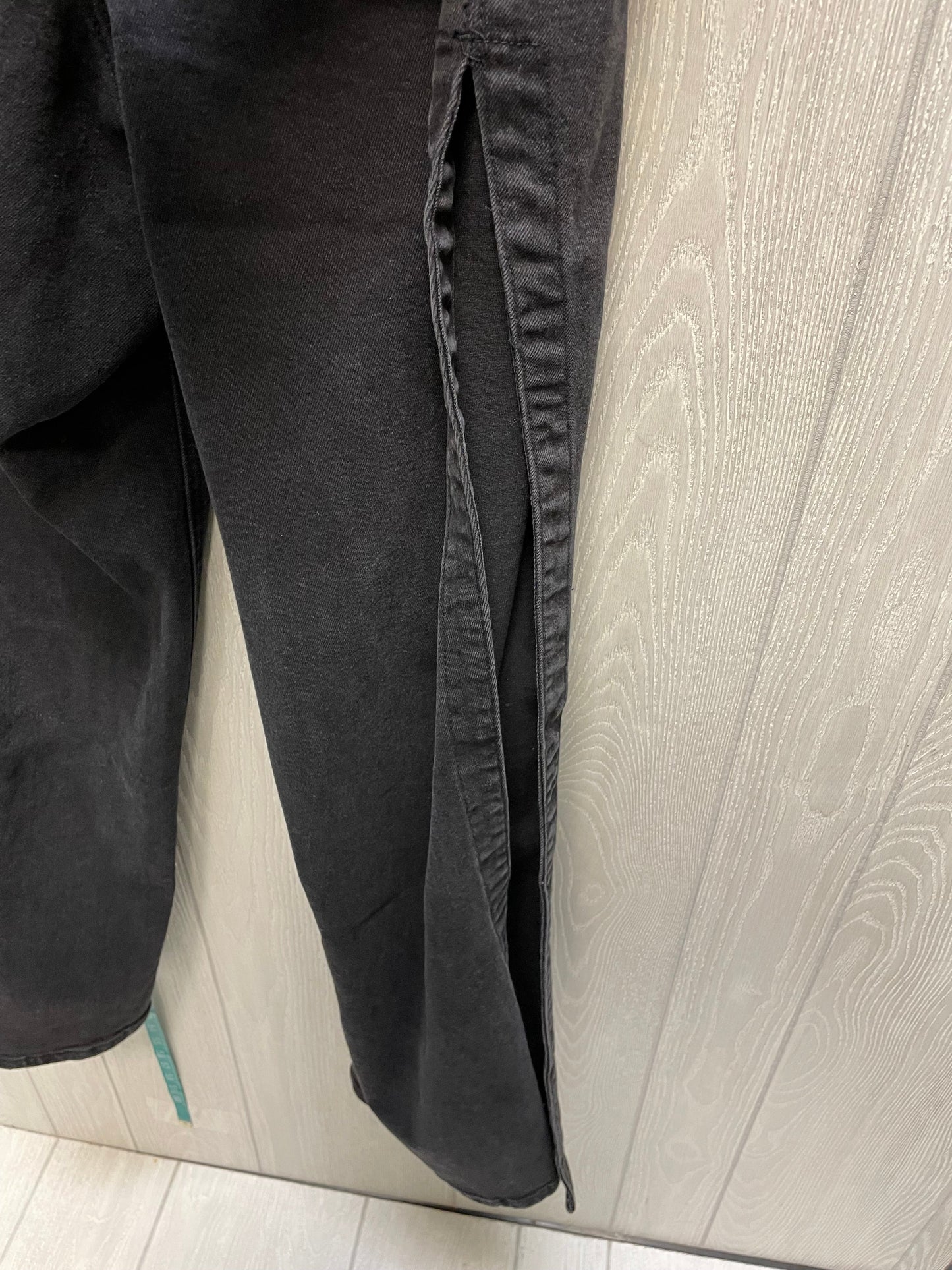 Black Jeans Straight Fashion To Figure, Size 16