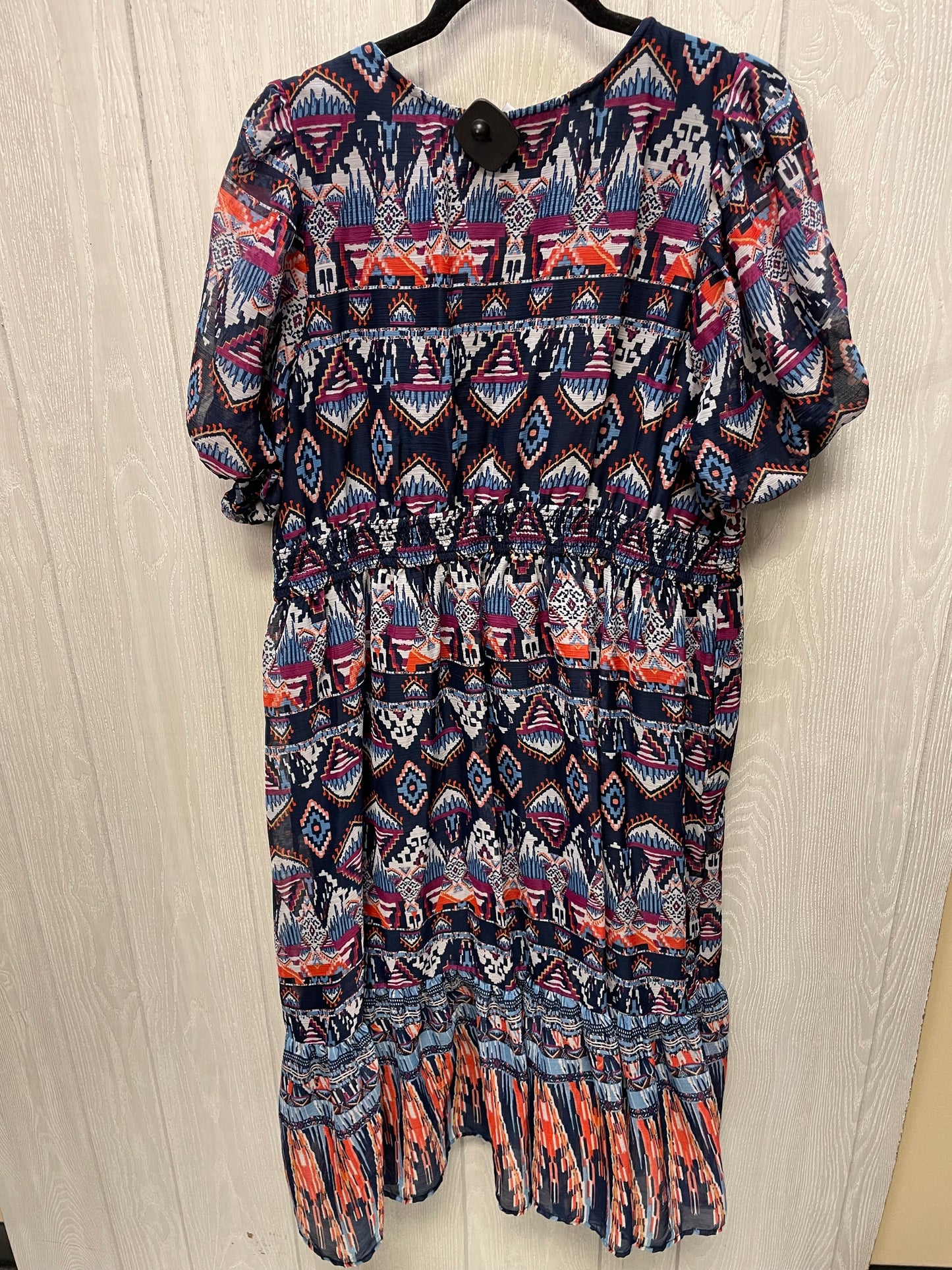 Dress Casual Maxi By Old Navy In Blue & Purple, Size: Xl