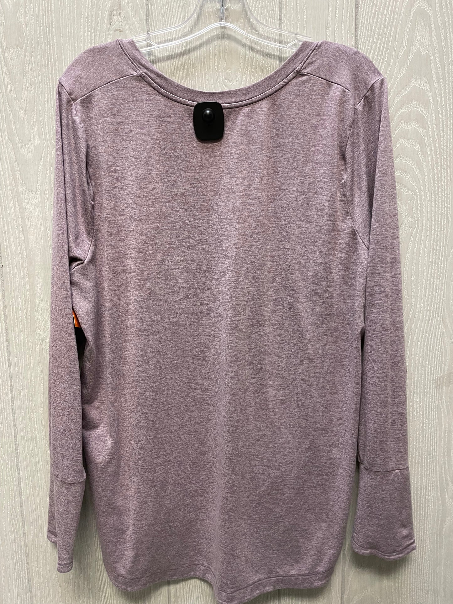 Athletic Top Long Sleeve Crewneck By Athleta In Purple, Size: 1x