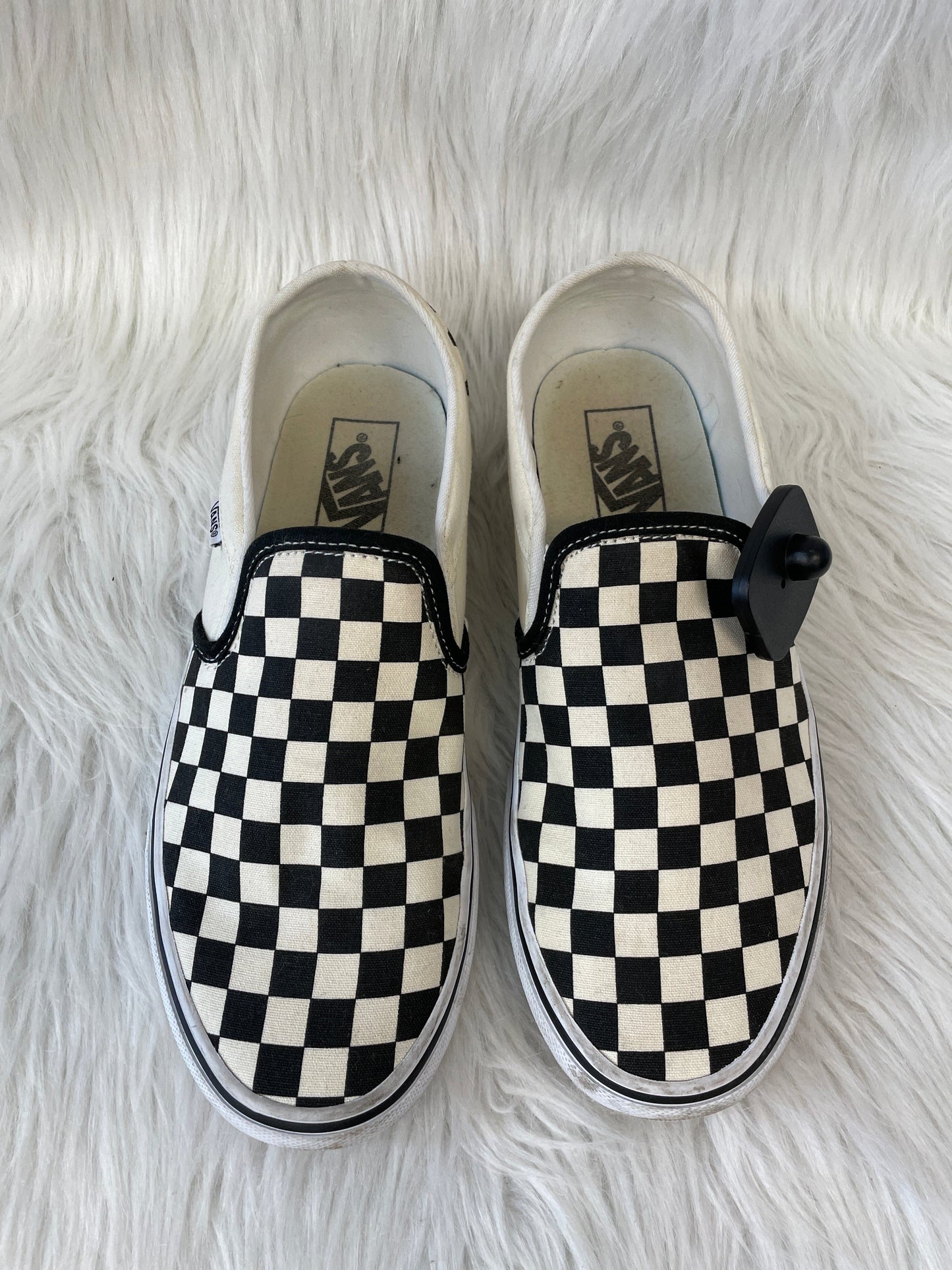 Black & White Shoes Sneakers Vans, Size 10