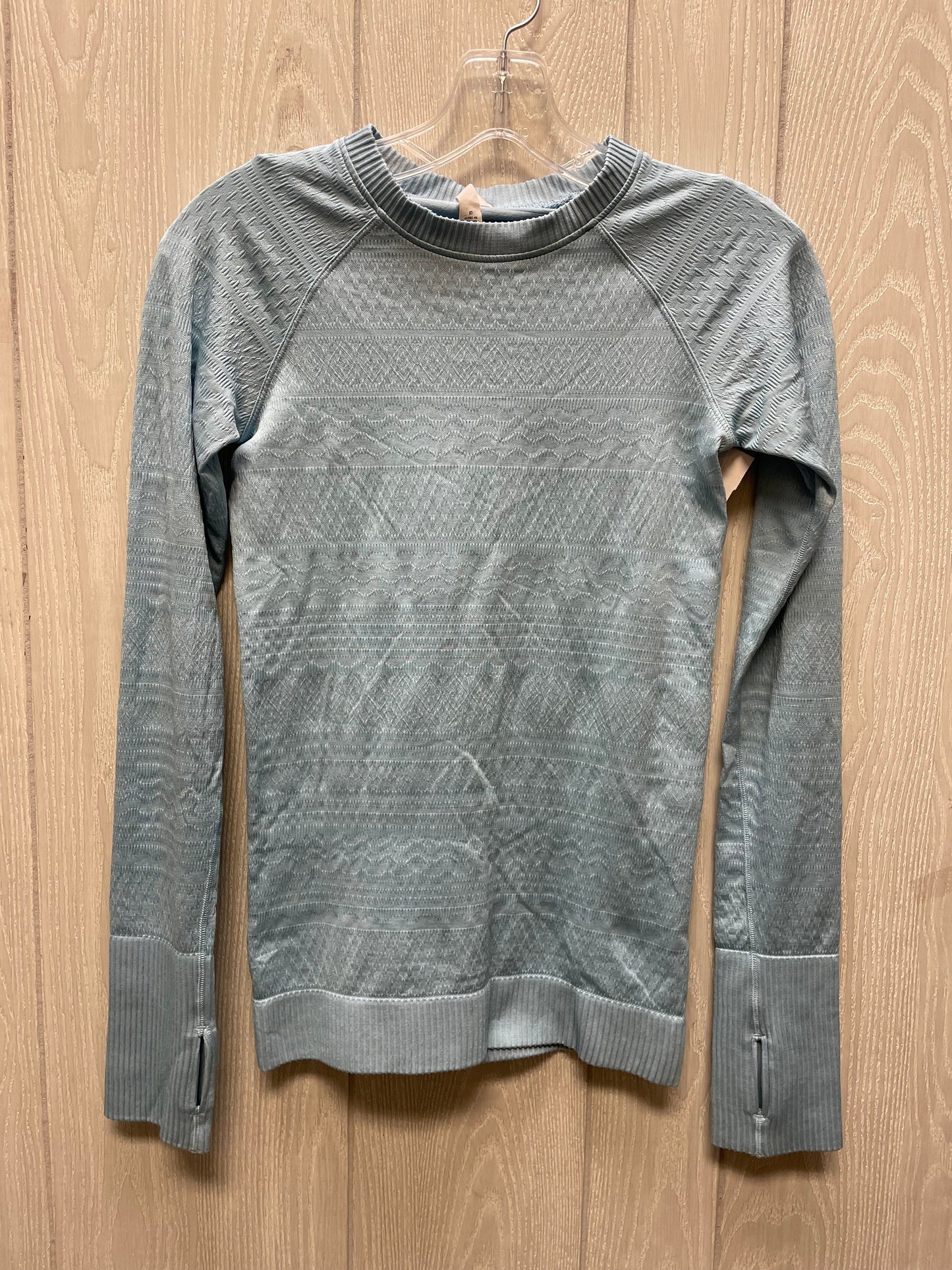 Top Long Sleeve By Lululemon In Aqua, Size: 4