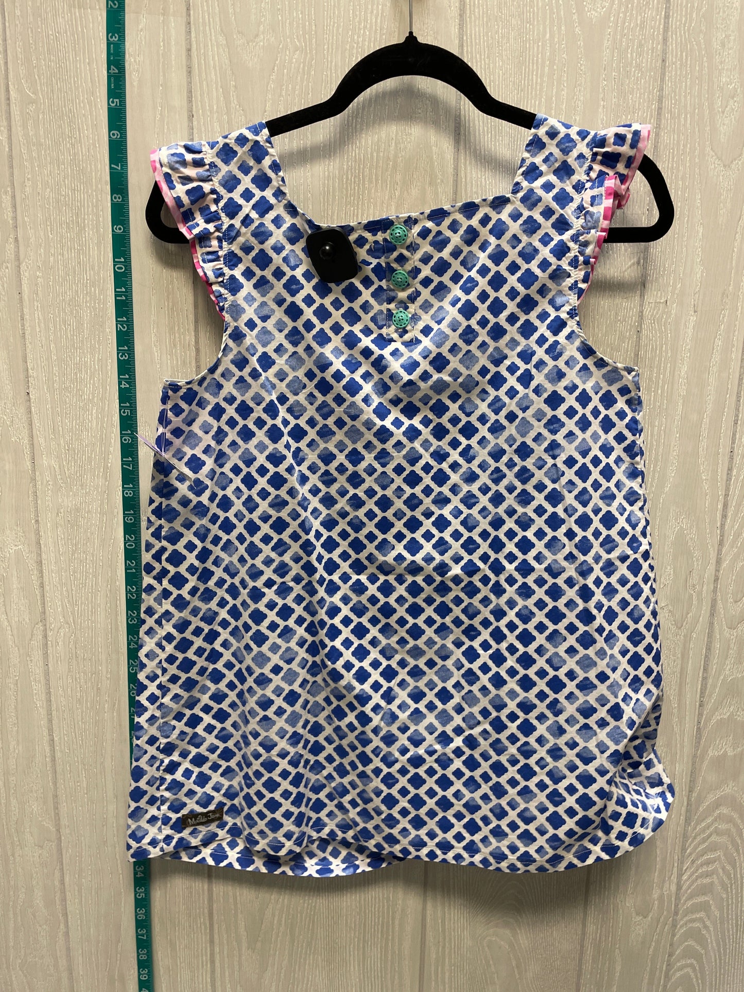 Blue & White Top Sleeveless Basic Matilda Jane, Size S