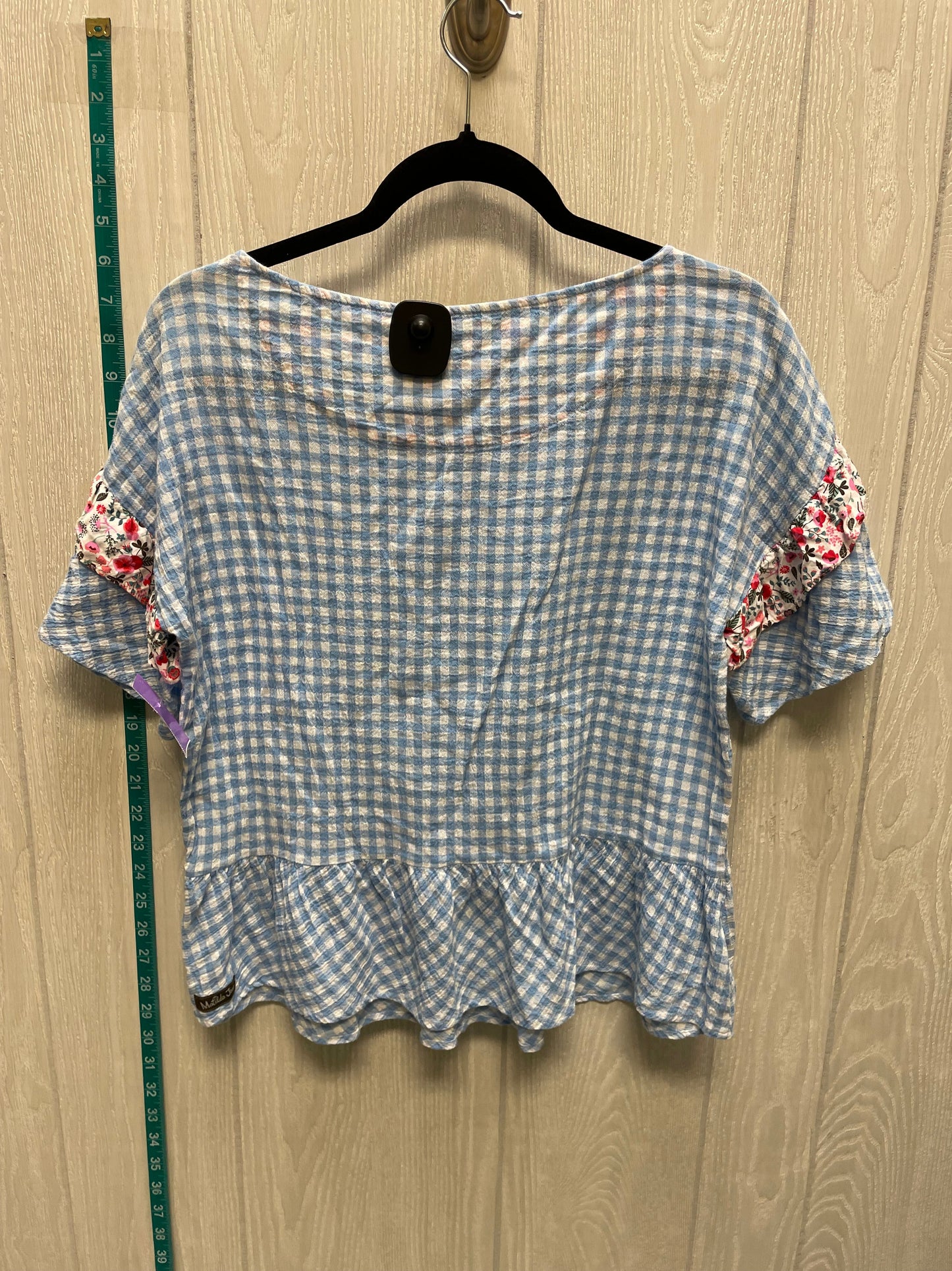 Blue Top Short Sleeve Basic Matilda Jane, Size Xs