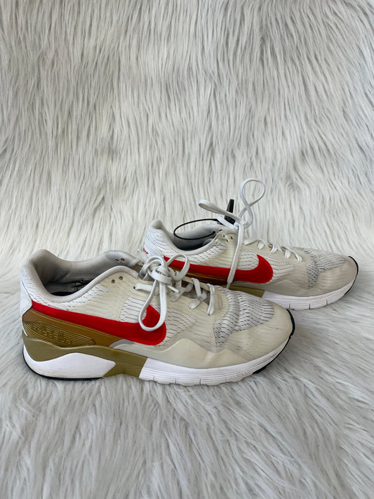 Shoes Sneakers By Nike In Red & White, Size: 9