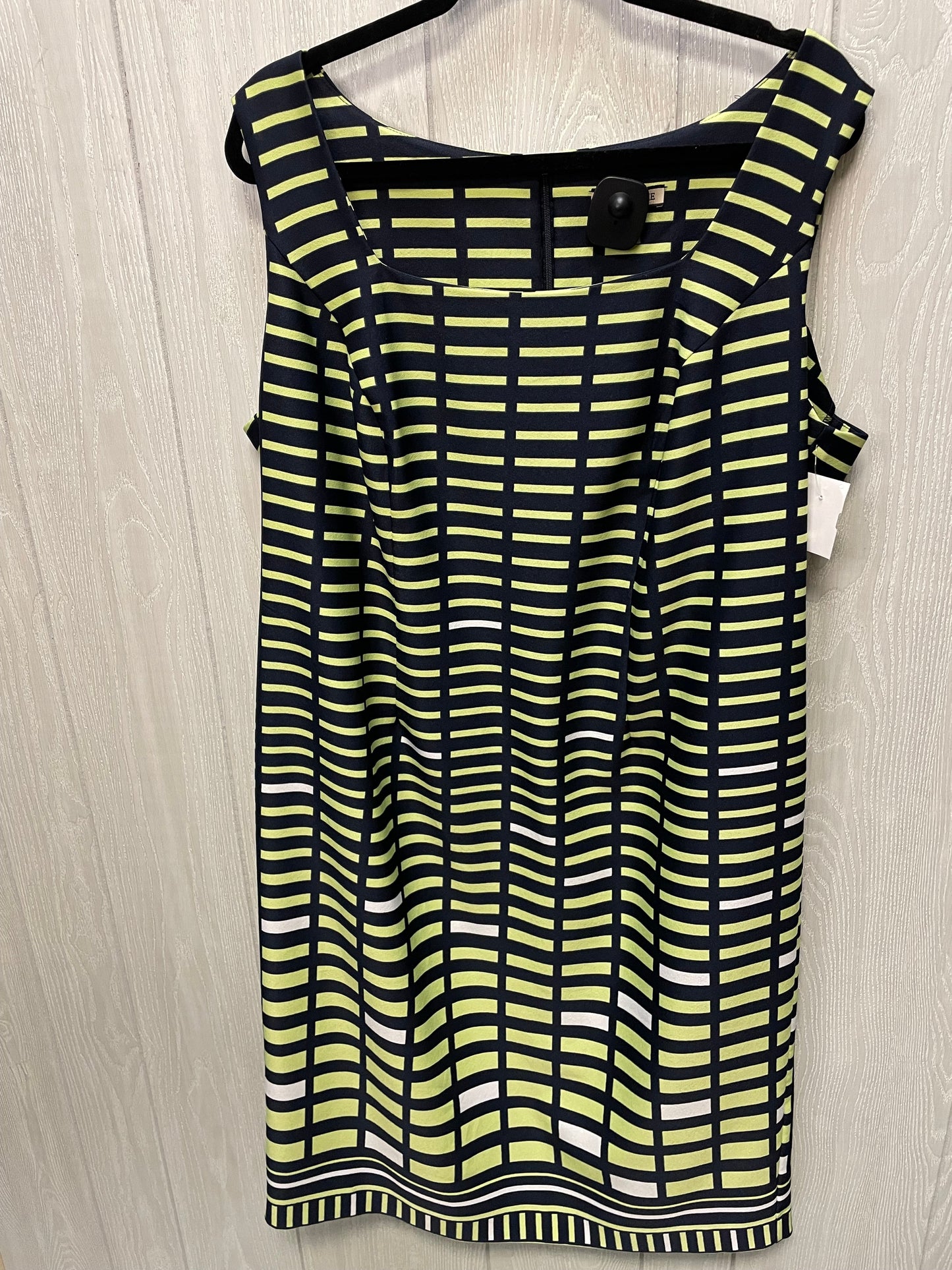 Dress Work By Clothes Mentor In Blue & Green, Size: Xl