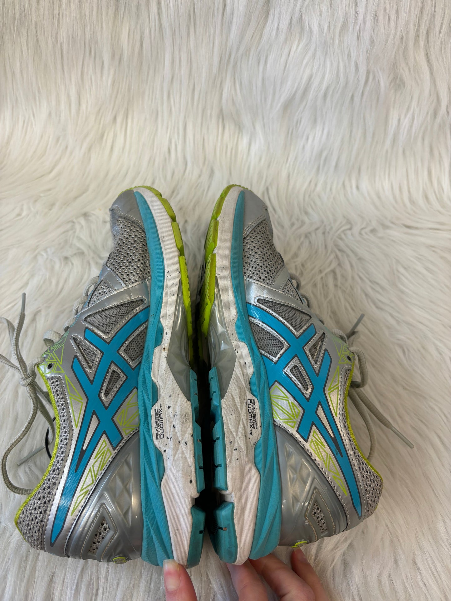 Shoes Athletic By Asics In Blue & Grey, Size: 8.5