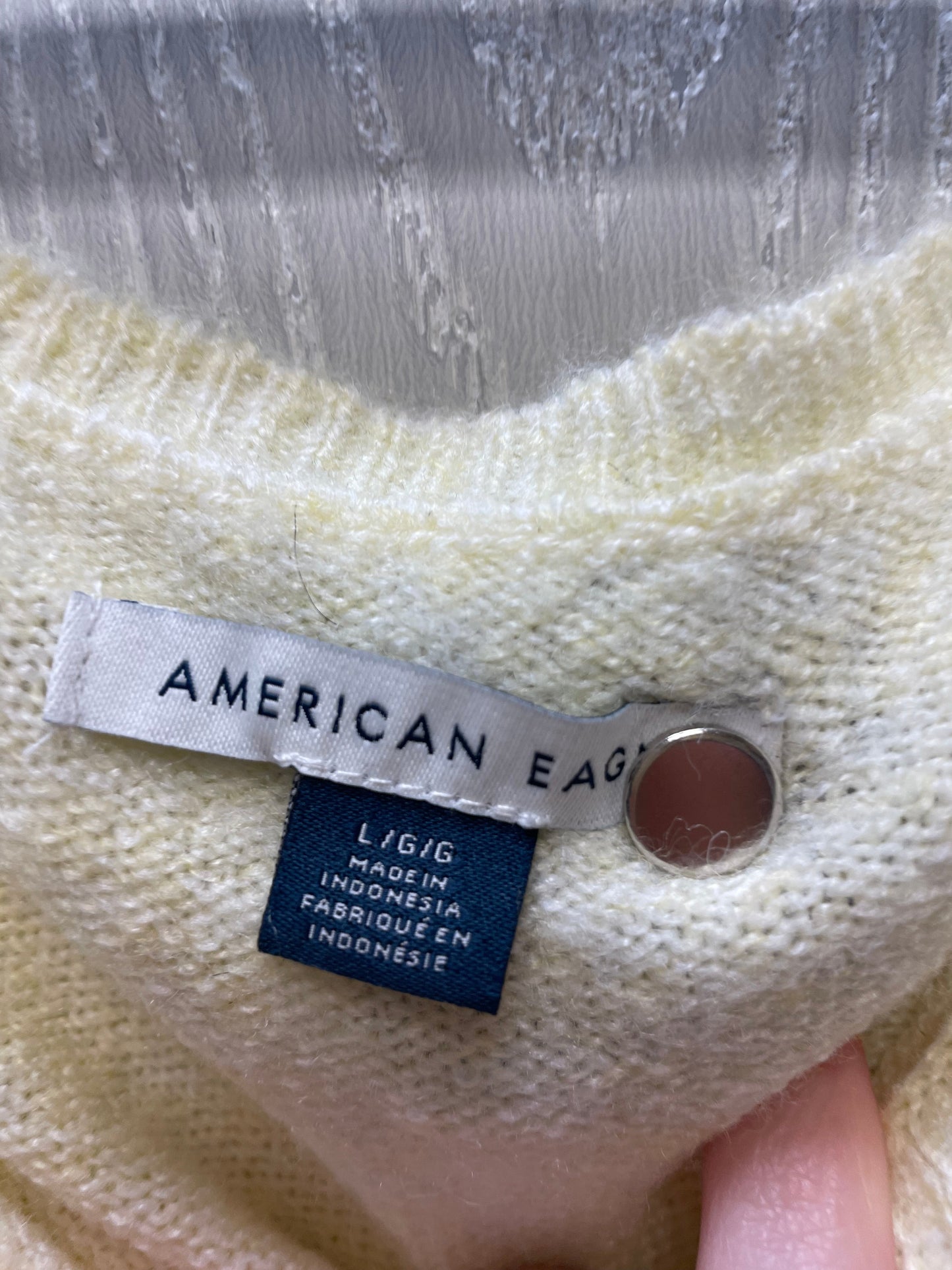 Sweater By American Eagle In Yellow, Size: L