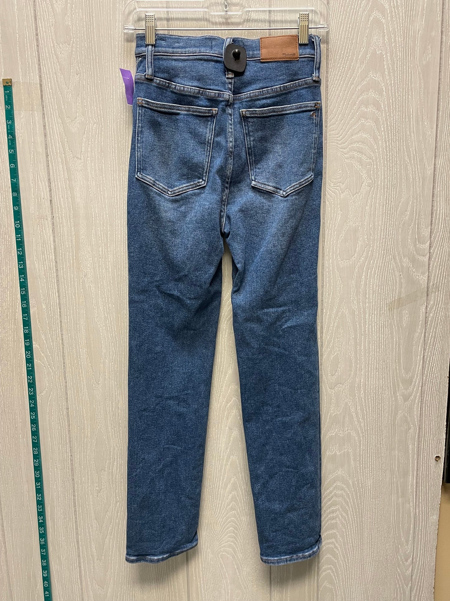 Jeans Straight By Madewell In Blue Denim, Size: 2