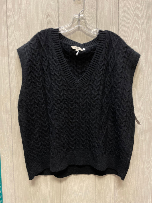 Sweater Short Sleeve By Entro In Black, Size: M