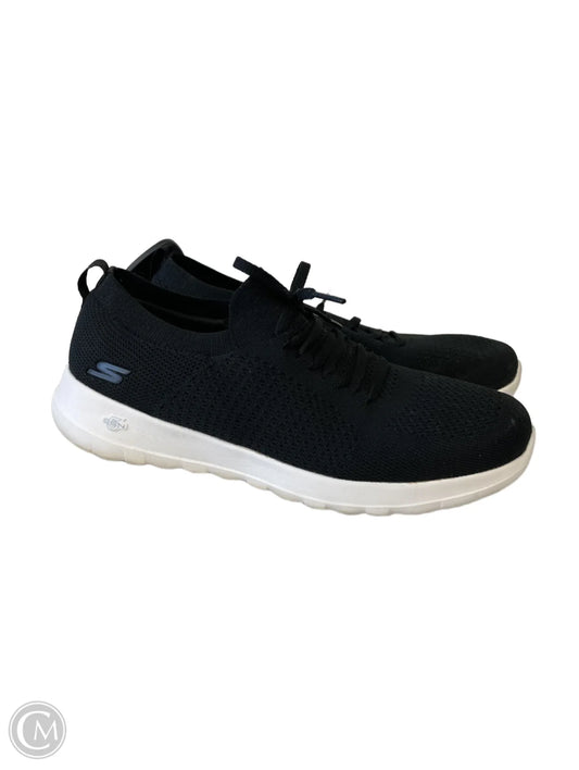 Shoes Athletic By Skechers In Black & White, Size: 10