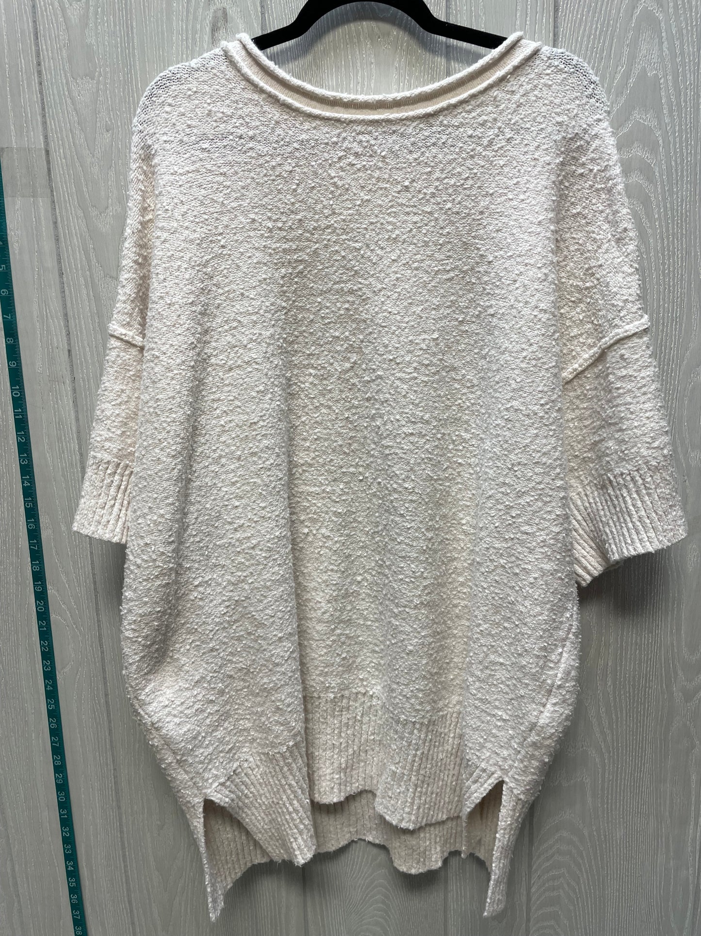 Sweater Short Sleeve By Free People In Cream, Size: M