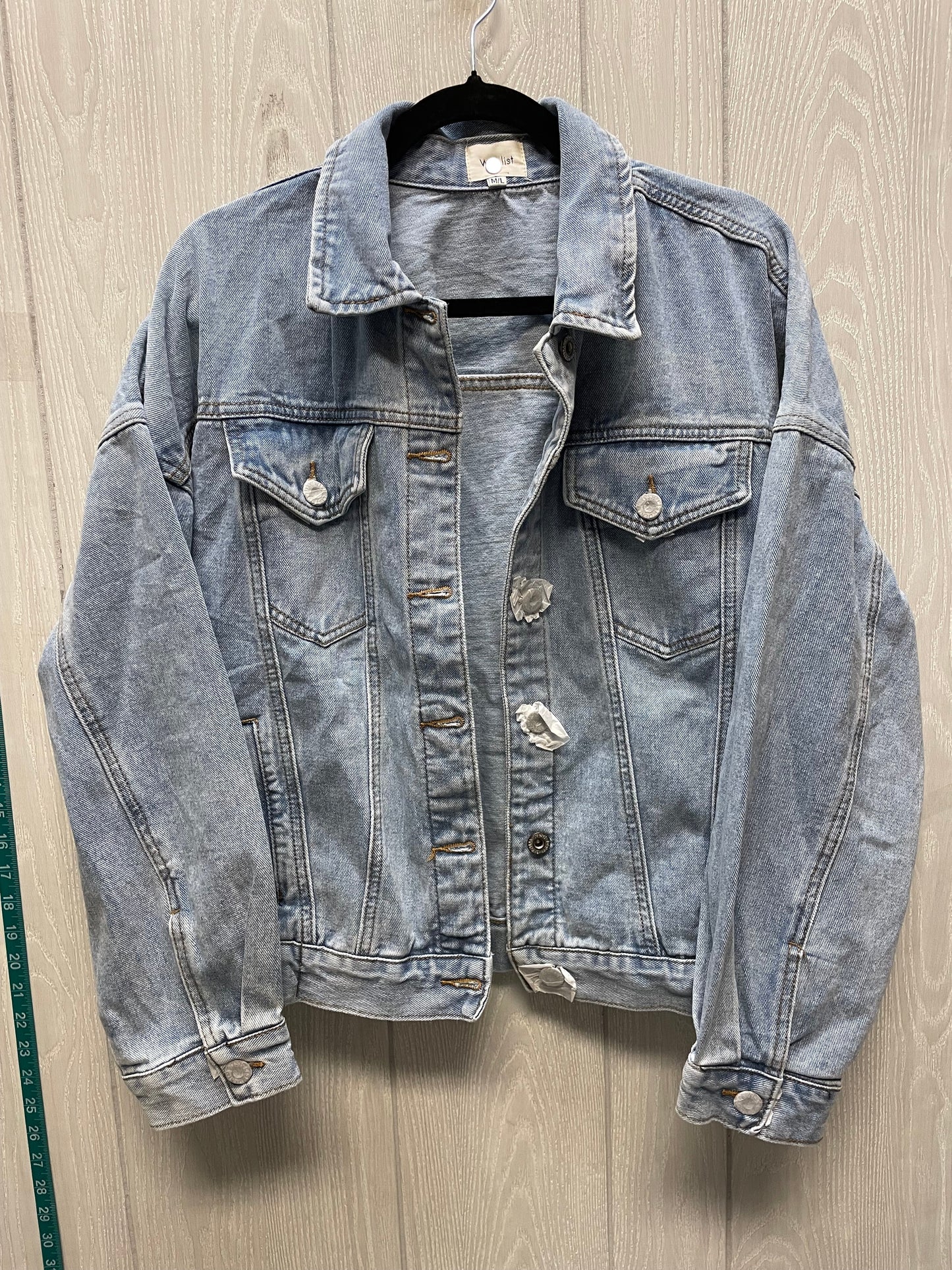 Jacket Denim By Wishlist In Blue, Size: M