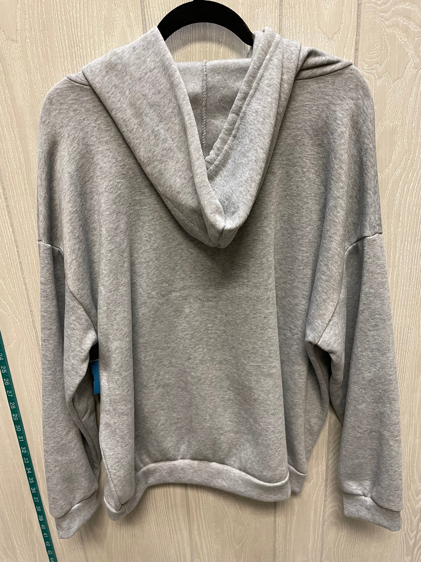 Sweatshirt Hoodie By Shein In Grey, Size: 2x