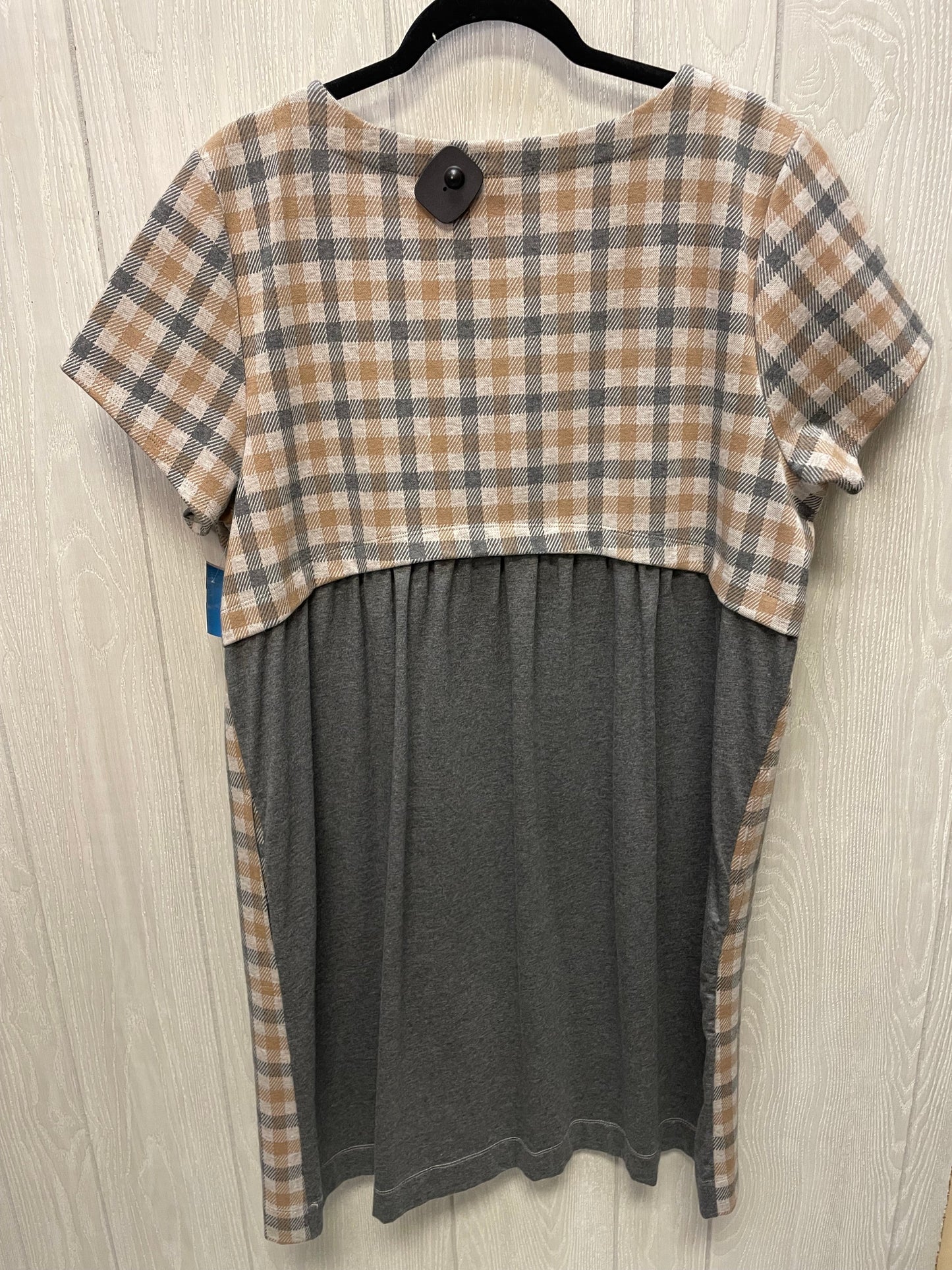 Dress Casual Short By J. Jill In Grey & Tan, Size: Xl