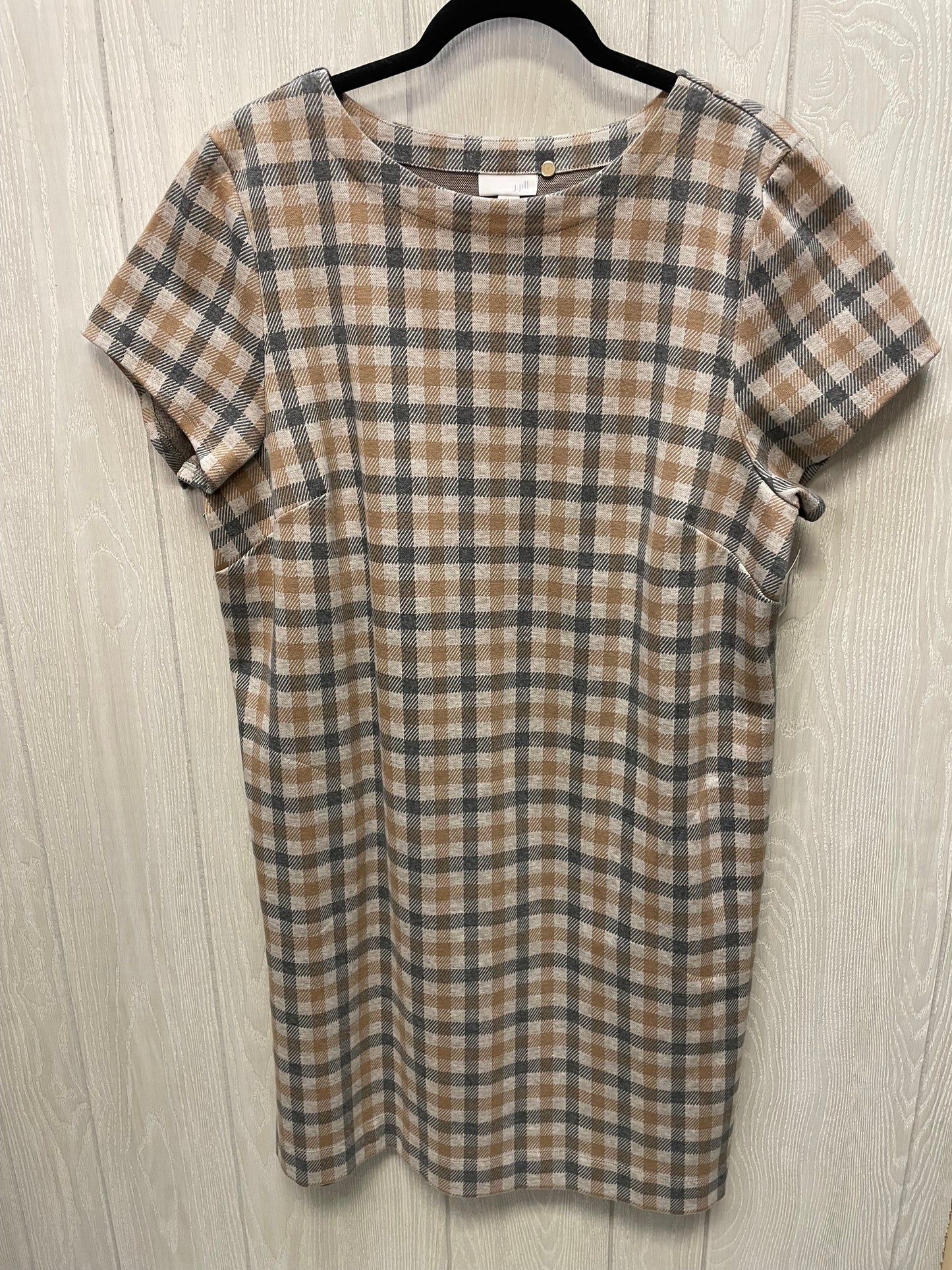 Dress Casual Short By J. Jill In Grey & Tan, Size: Xl