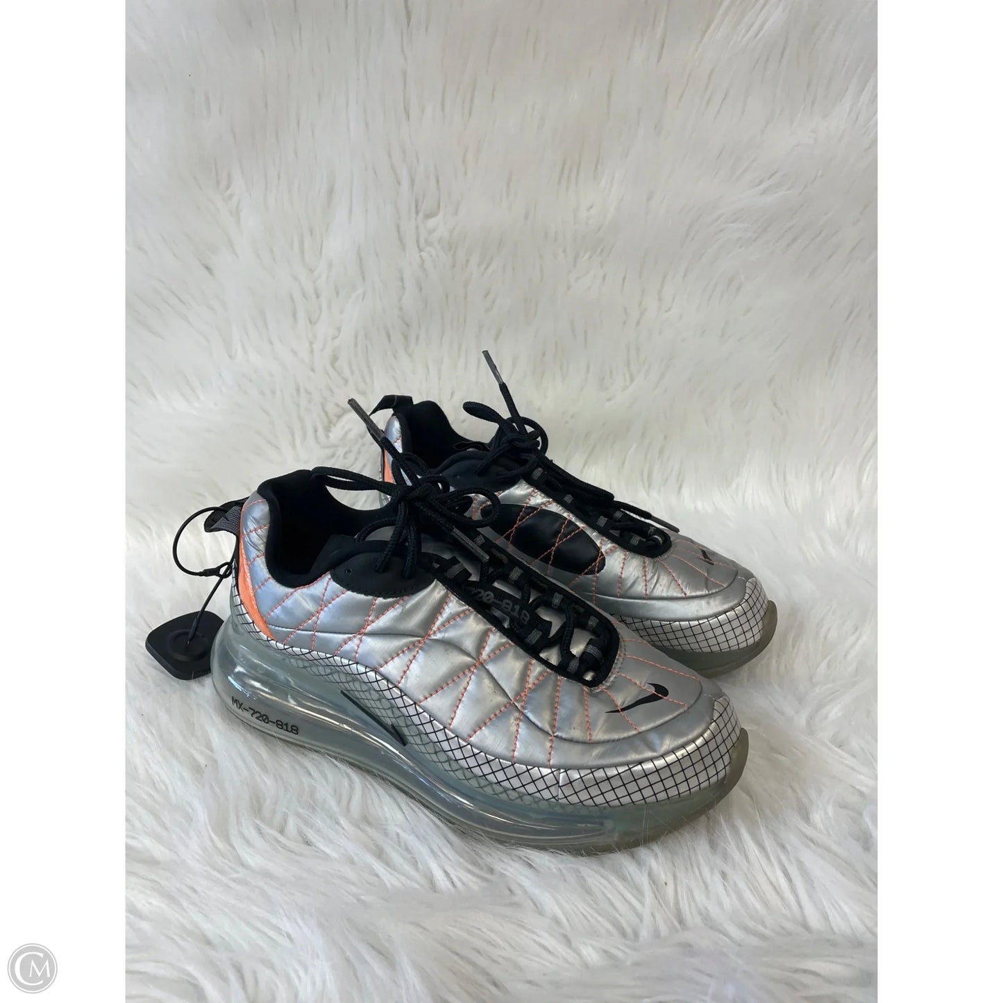 Shoes Athletic By Nike In Grey & Orange, Size: 7