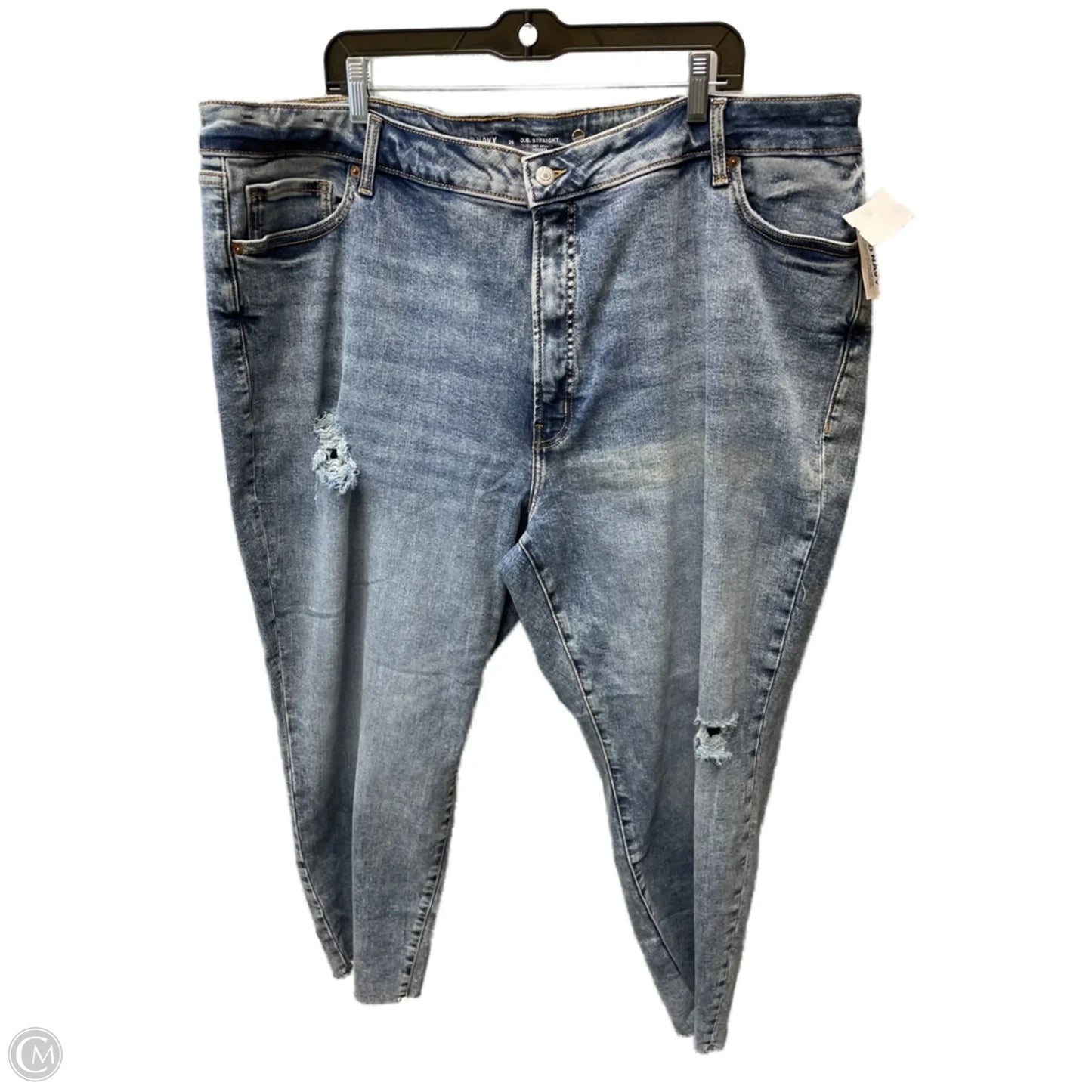 Jeans Straight By Old Navy In Blue Denim, Size: 26