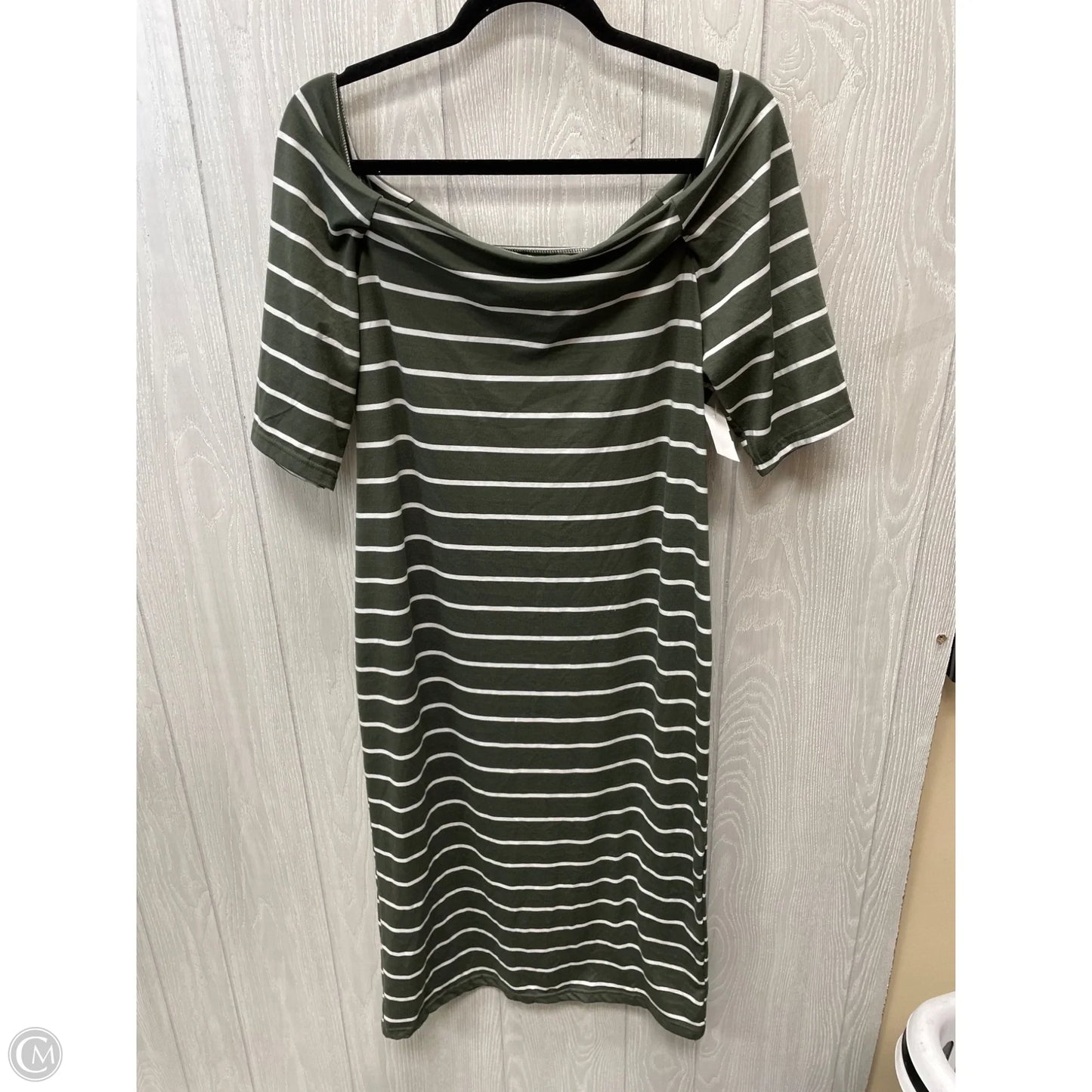 Dress Casual Midi By New Look In Striped Pattern, Size: 2x