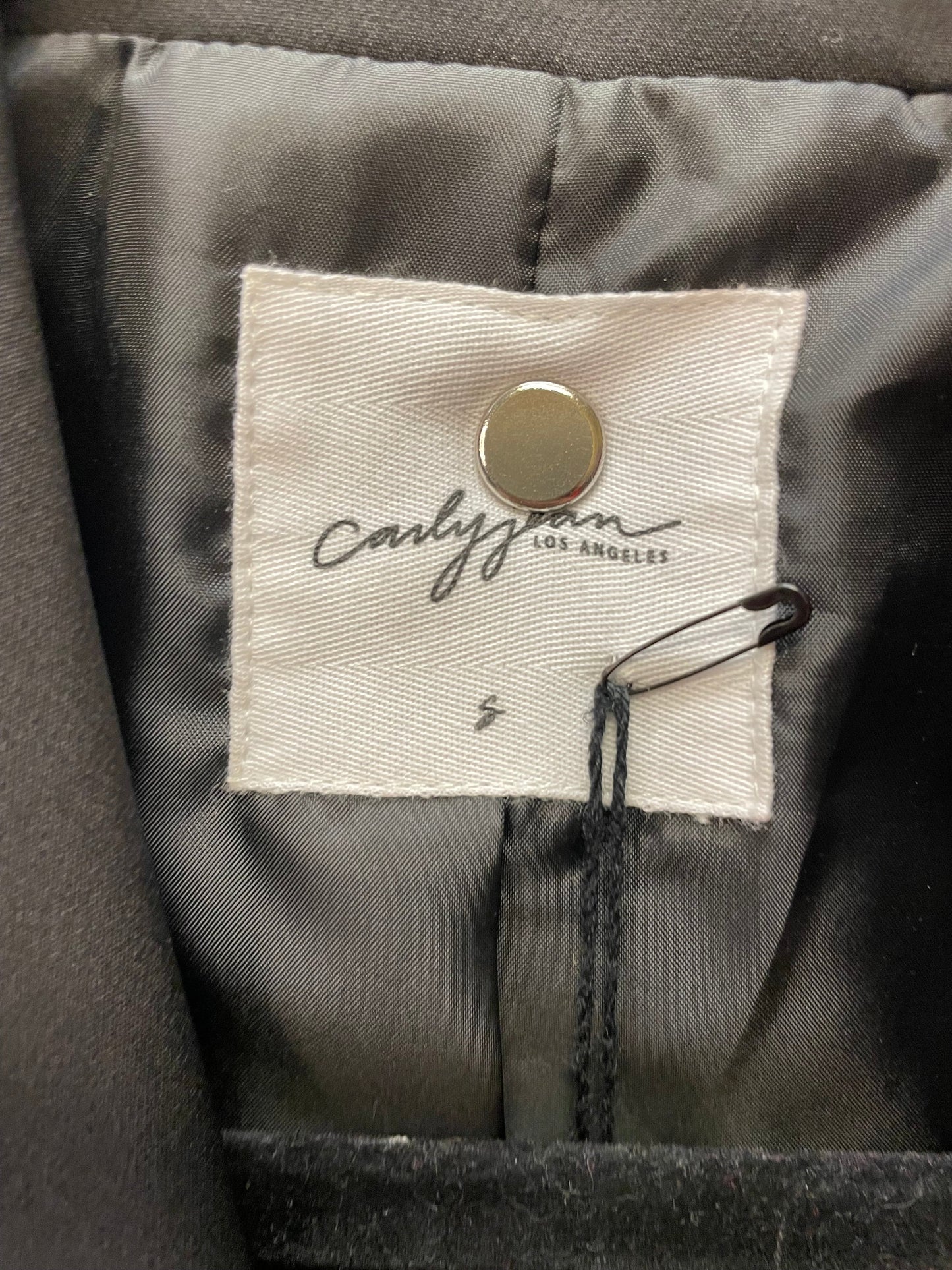 Blazer By CARLY JEAN  In Black, Size: S