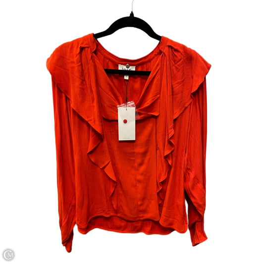 Top Long Sleeve By Joie In Orange, Size: S
