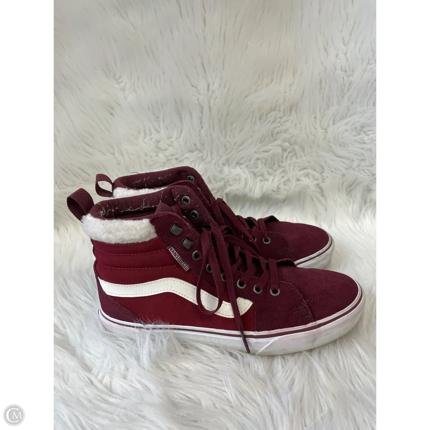 Shoes Sneakers By Vans In Maroon, Size: 9