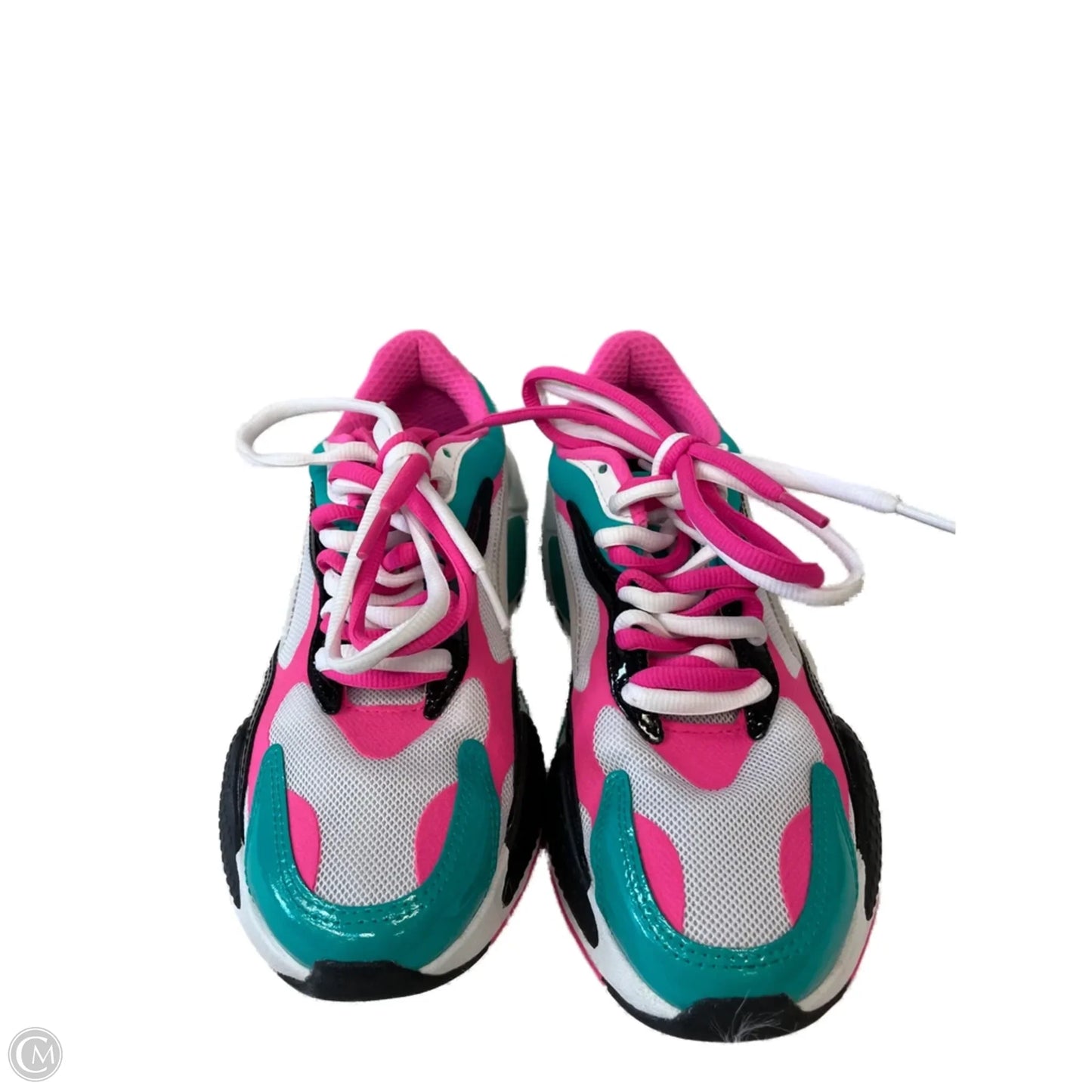 Shoes Athletic By Puma In Green & Pink, Size: 8